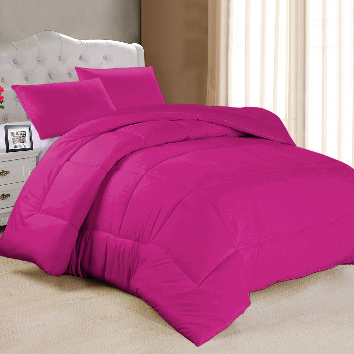 Plain 100% Cotton Duvet Cover Set