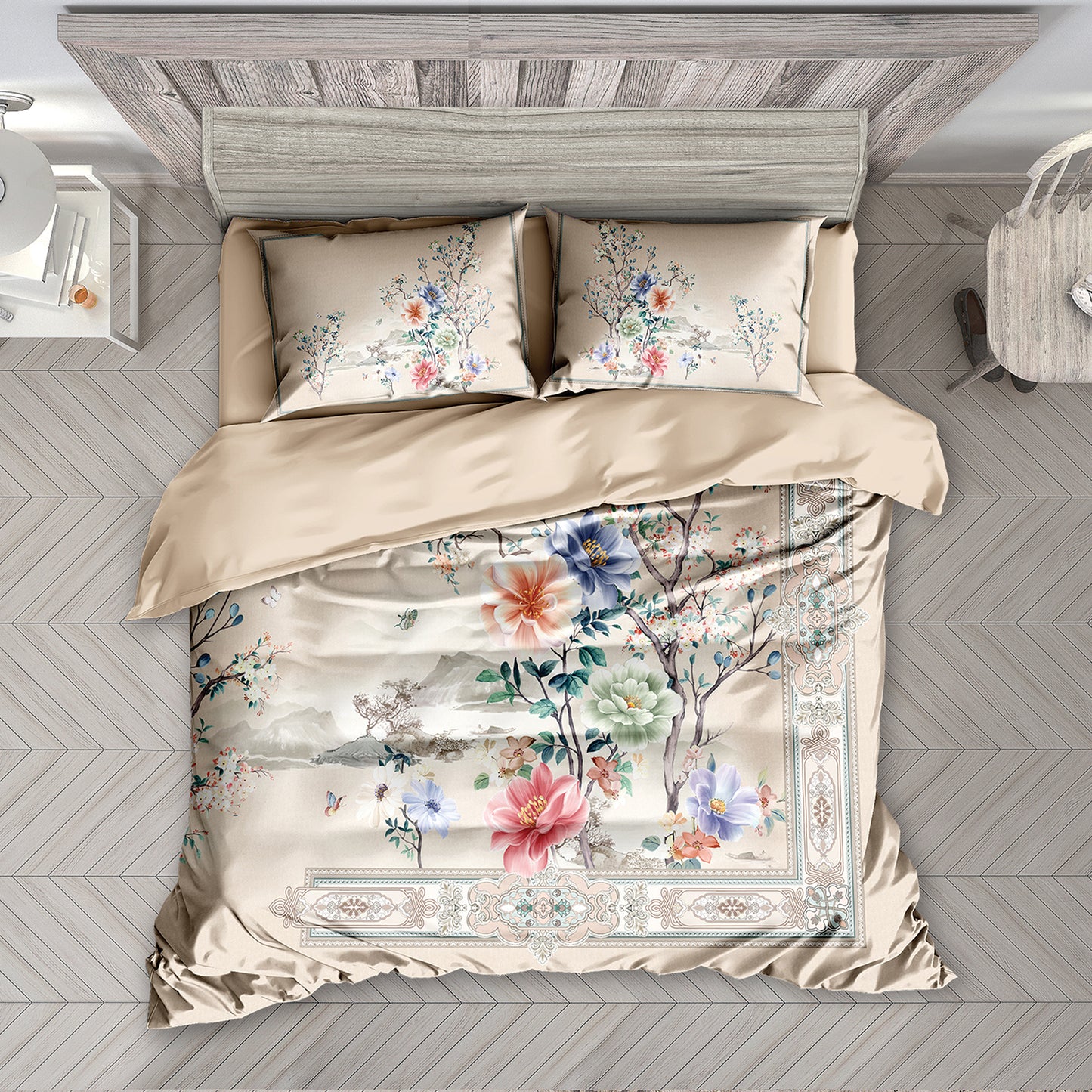 Digital Velvet Duvet Cover Set