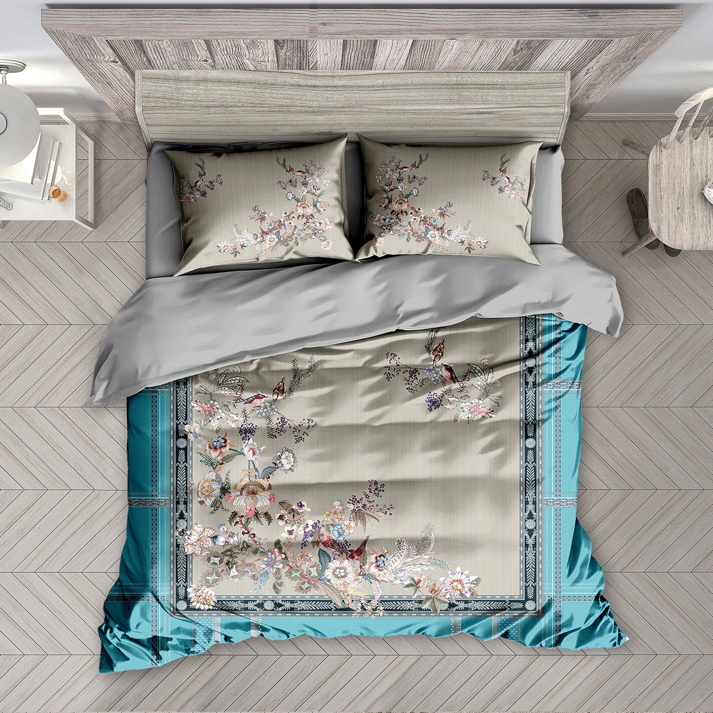 Digital Velvet Duvet Cover Set