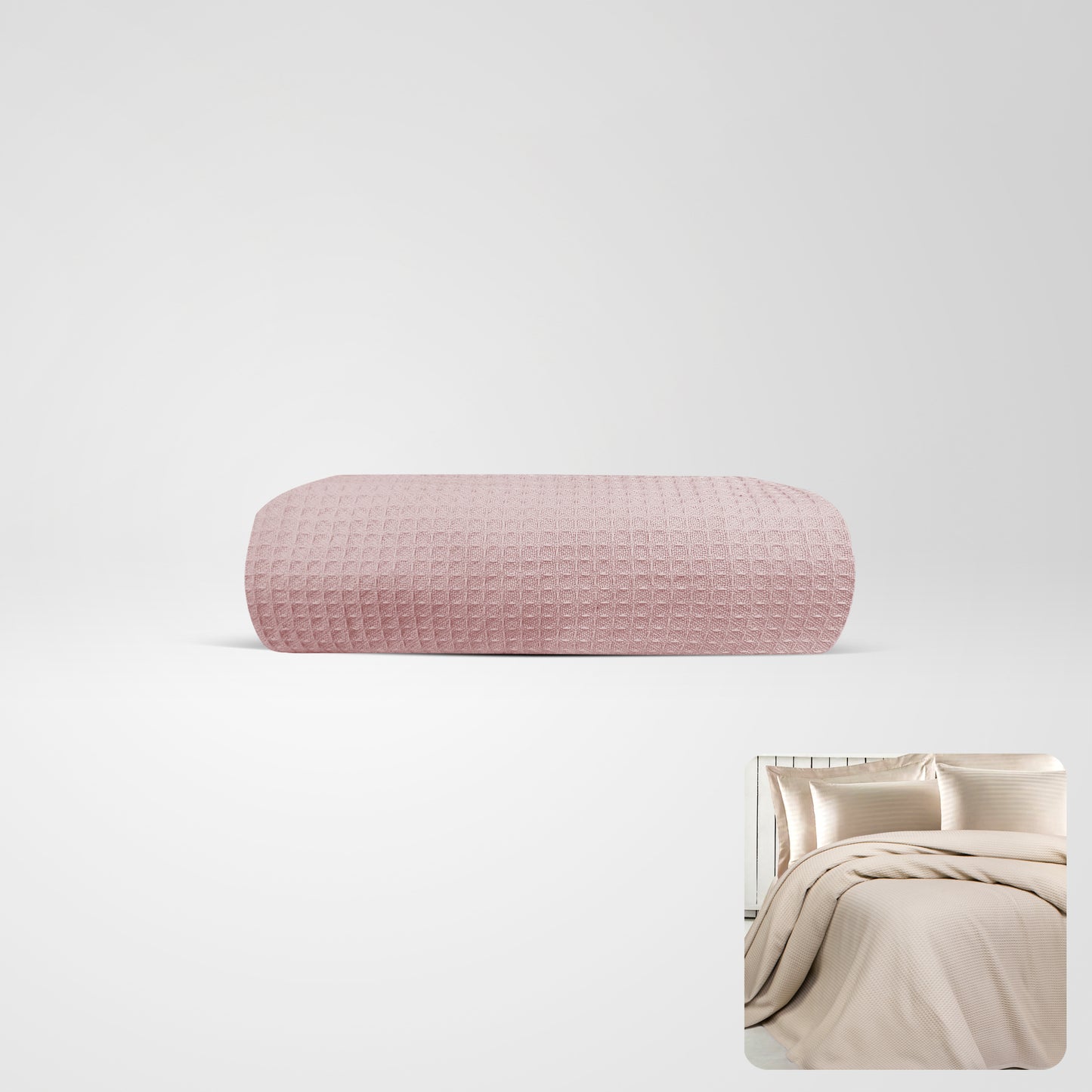 100 % Jacquard Cotton Coverlet
