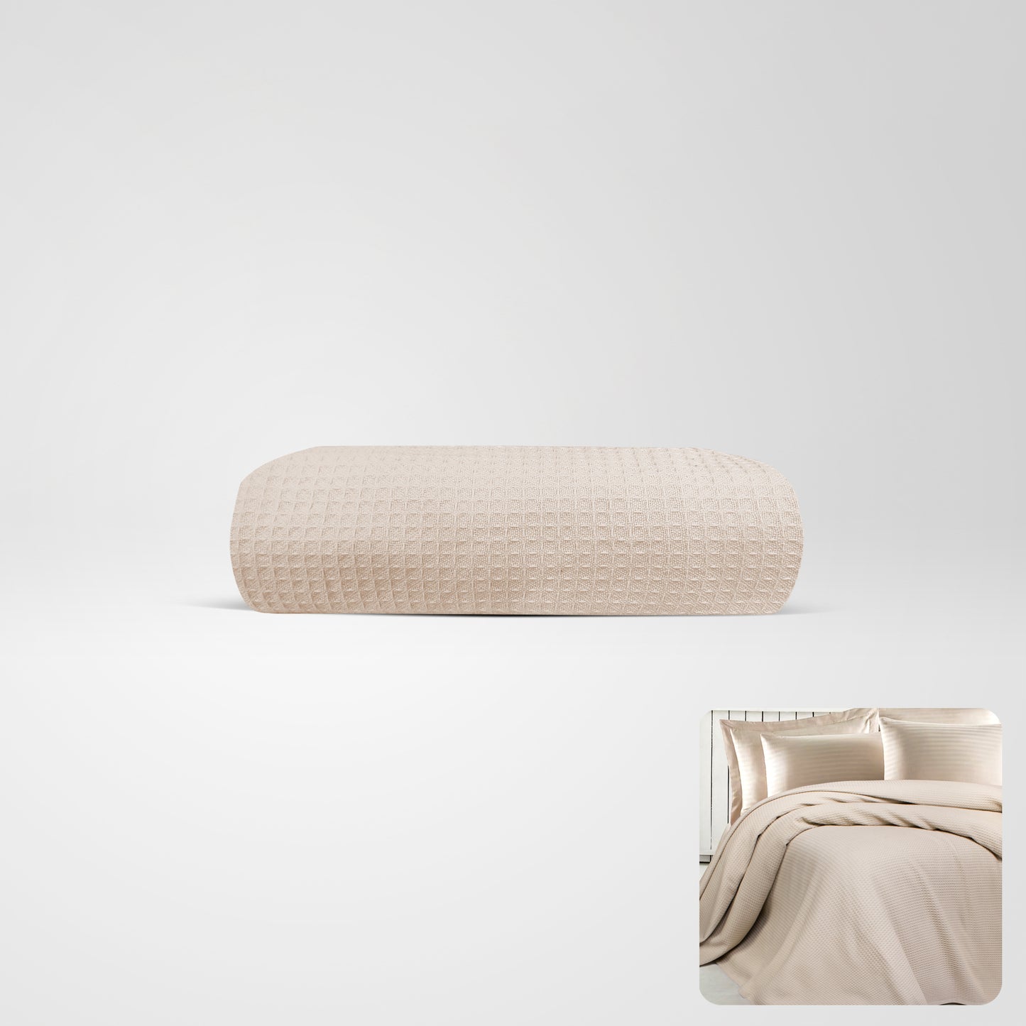 100 % Jacquard Cotton Coverlet