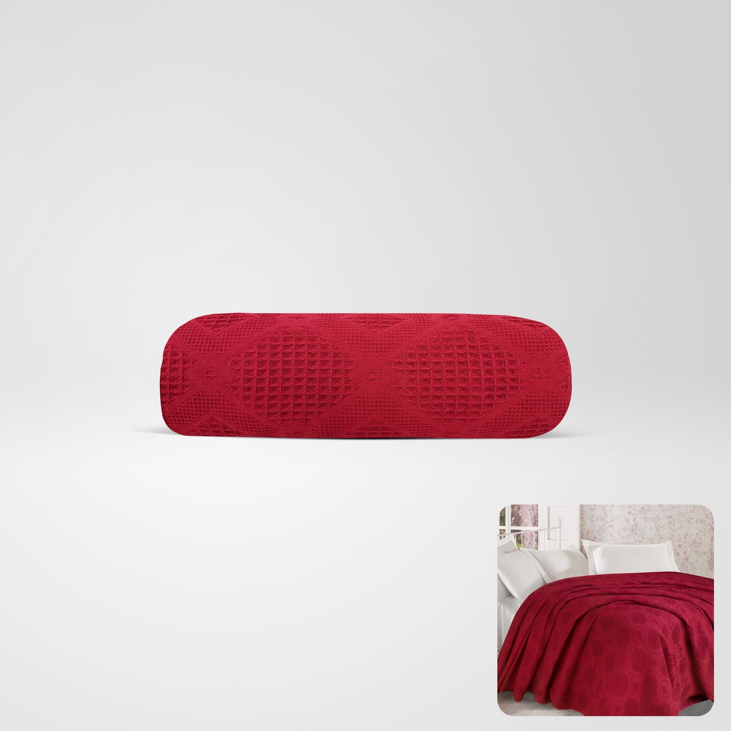 100 % Jacquard Cotton Coverlet