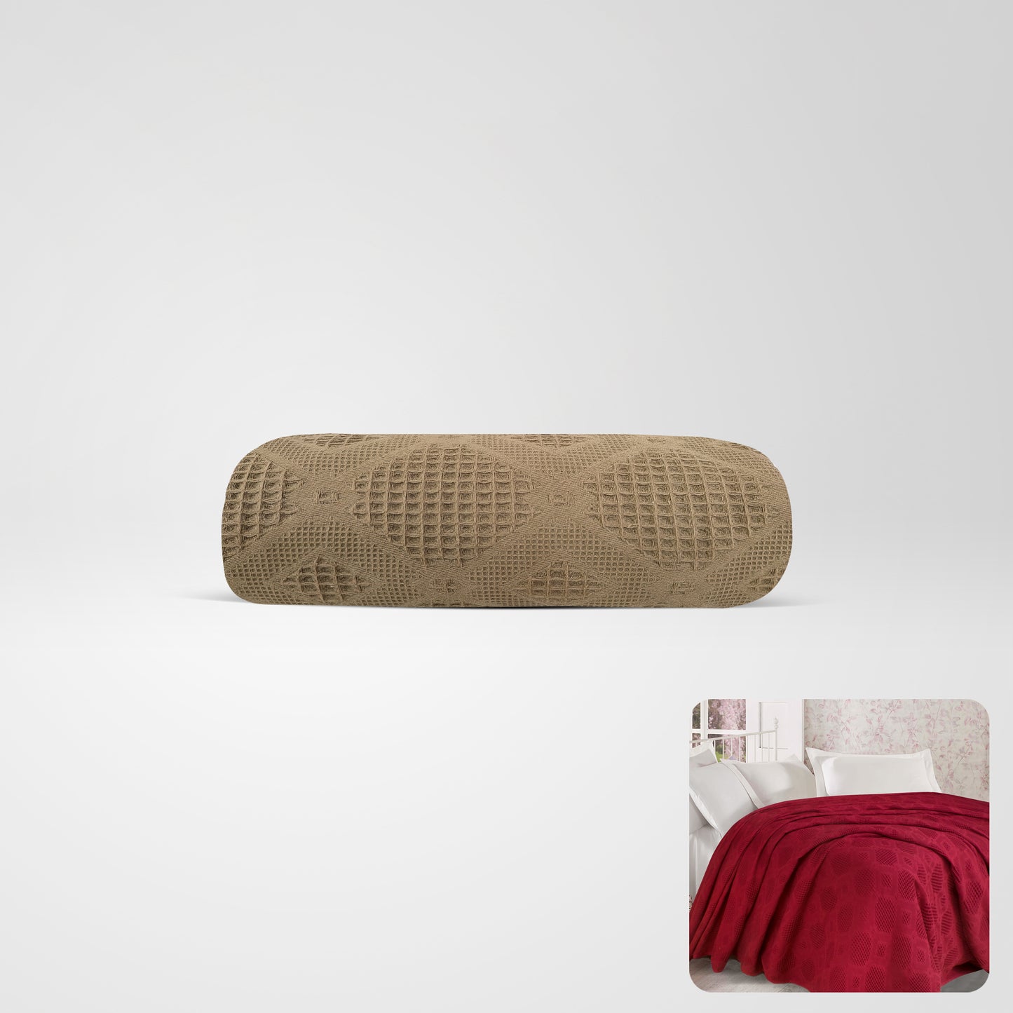 100 % Jacquard Cotton Coverlet