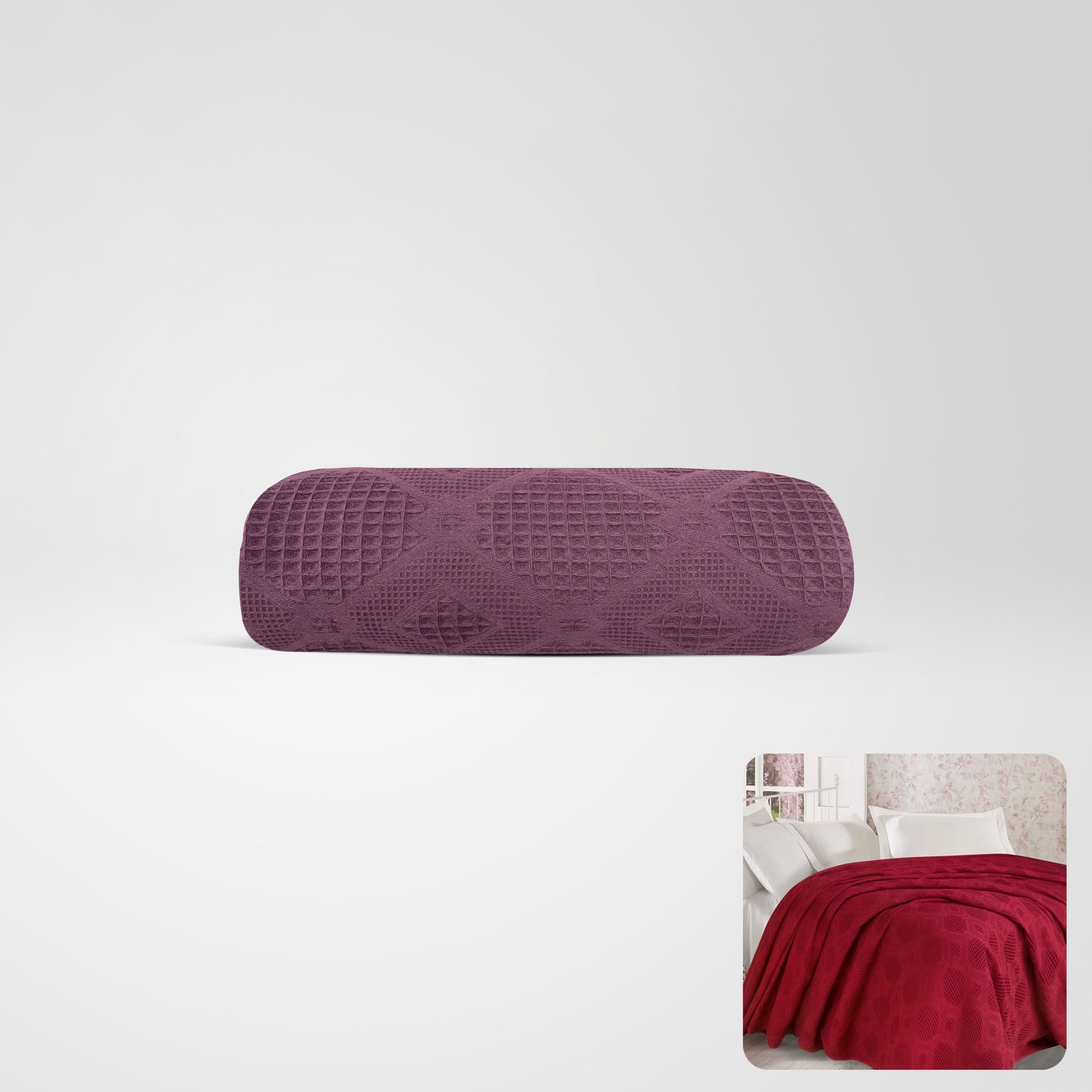 100 % Jacquard Cotton Coverlet