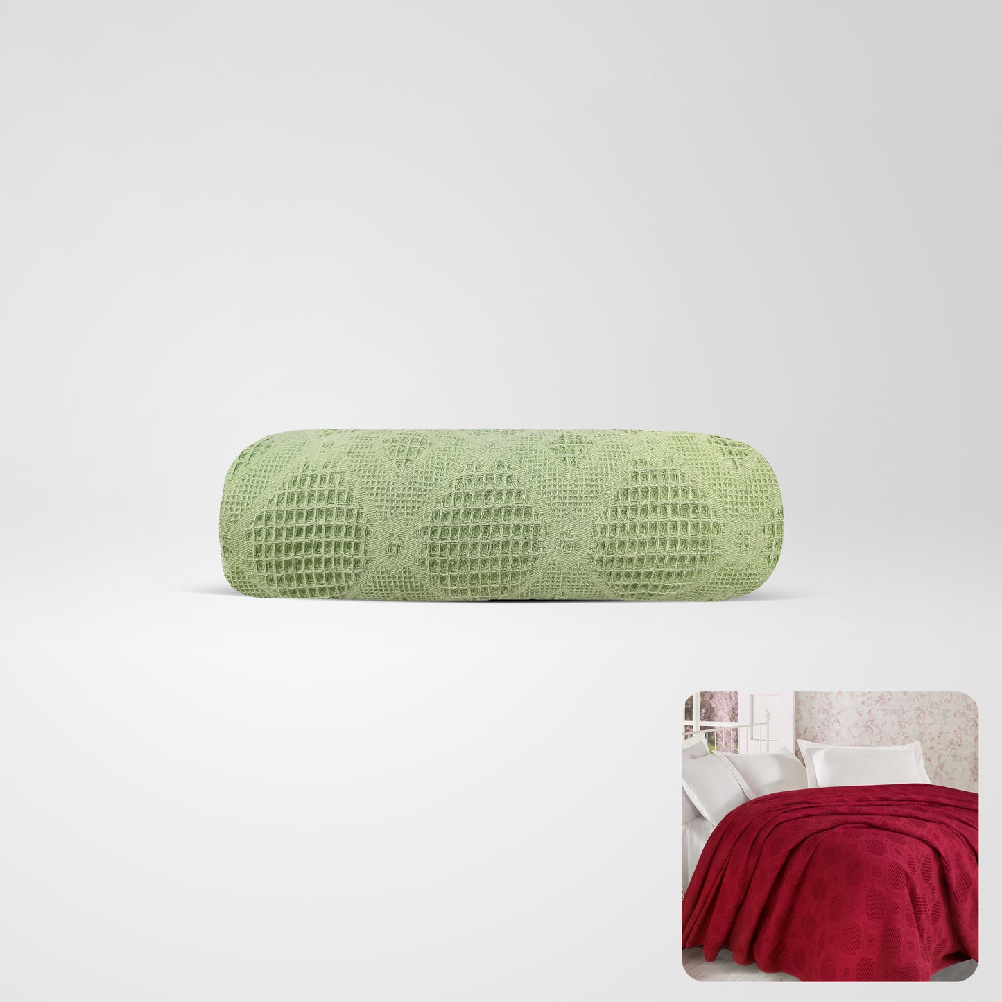 100 % Jacquard Cotton Coverlet