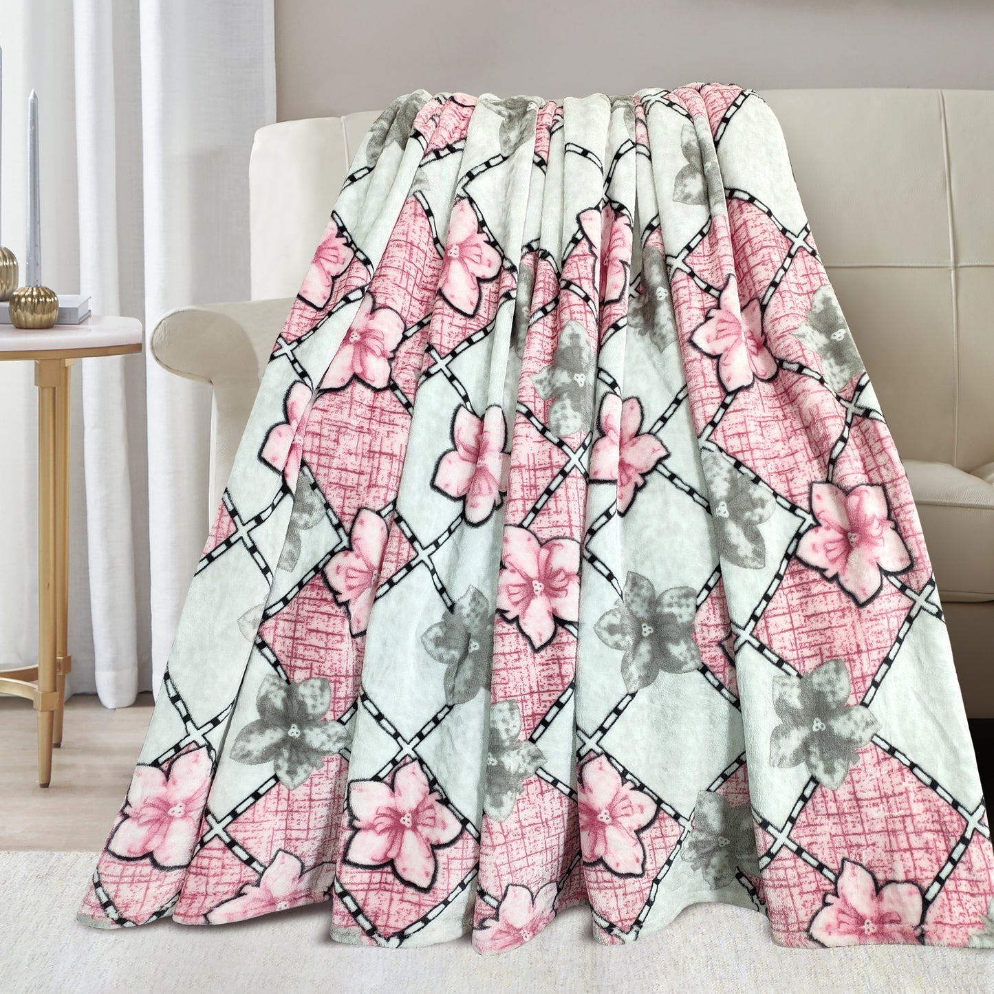 Velour Blanket Throw
