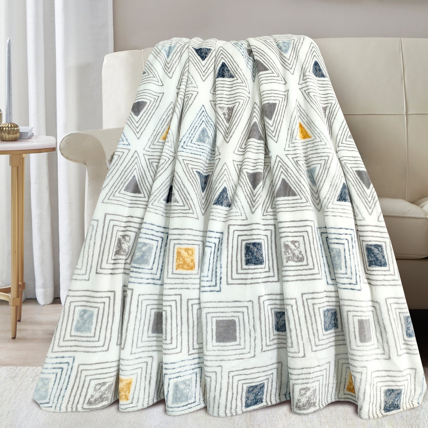 Velour Blanket Throw