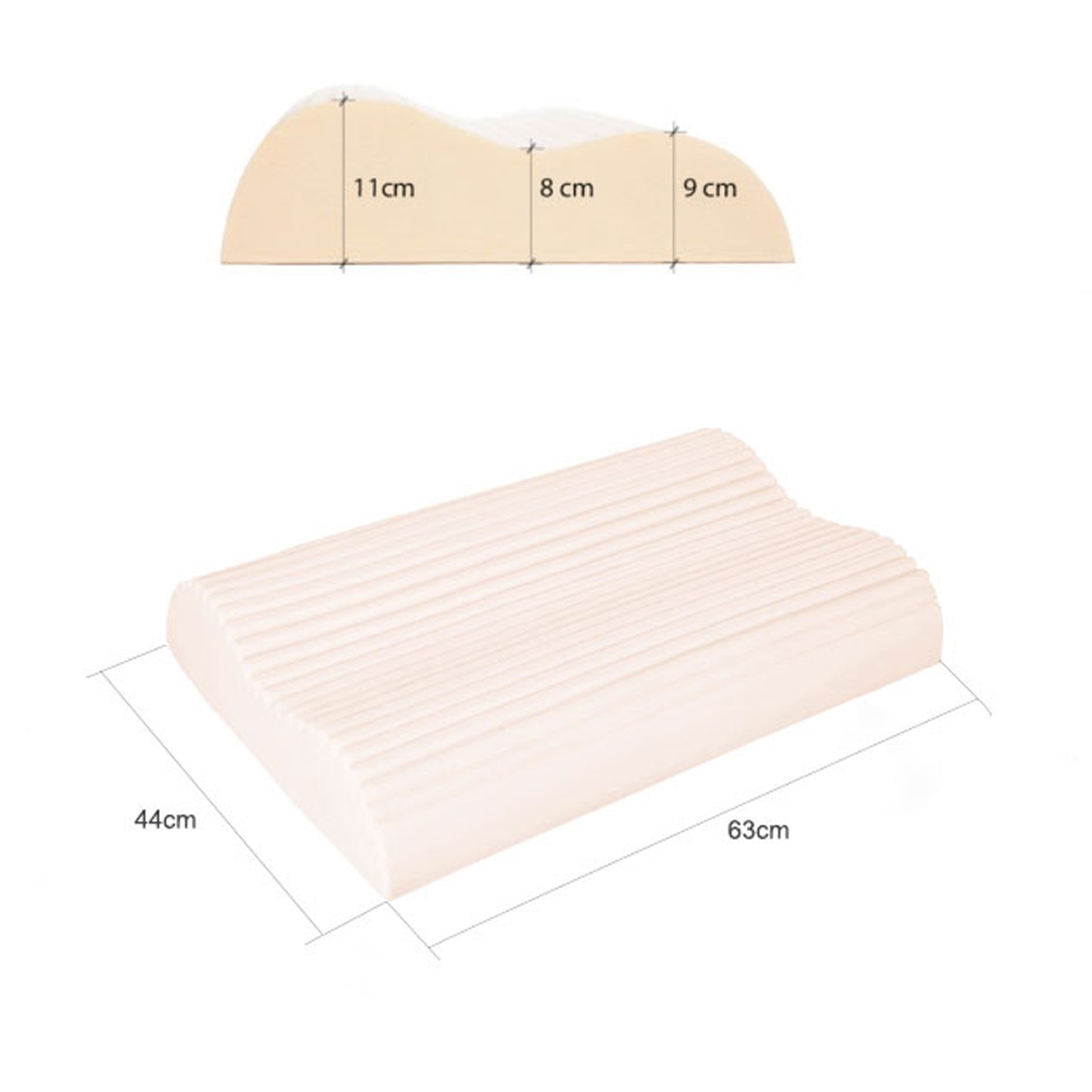 Pure Latex Contour Air Pillow