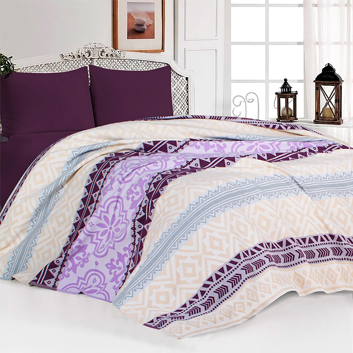 Jacquard Poly Cotton Coverlet