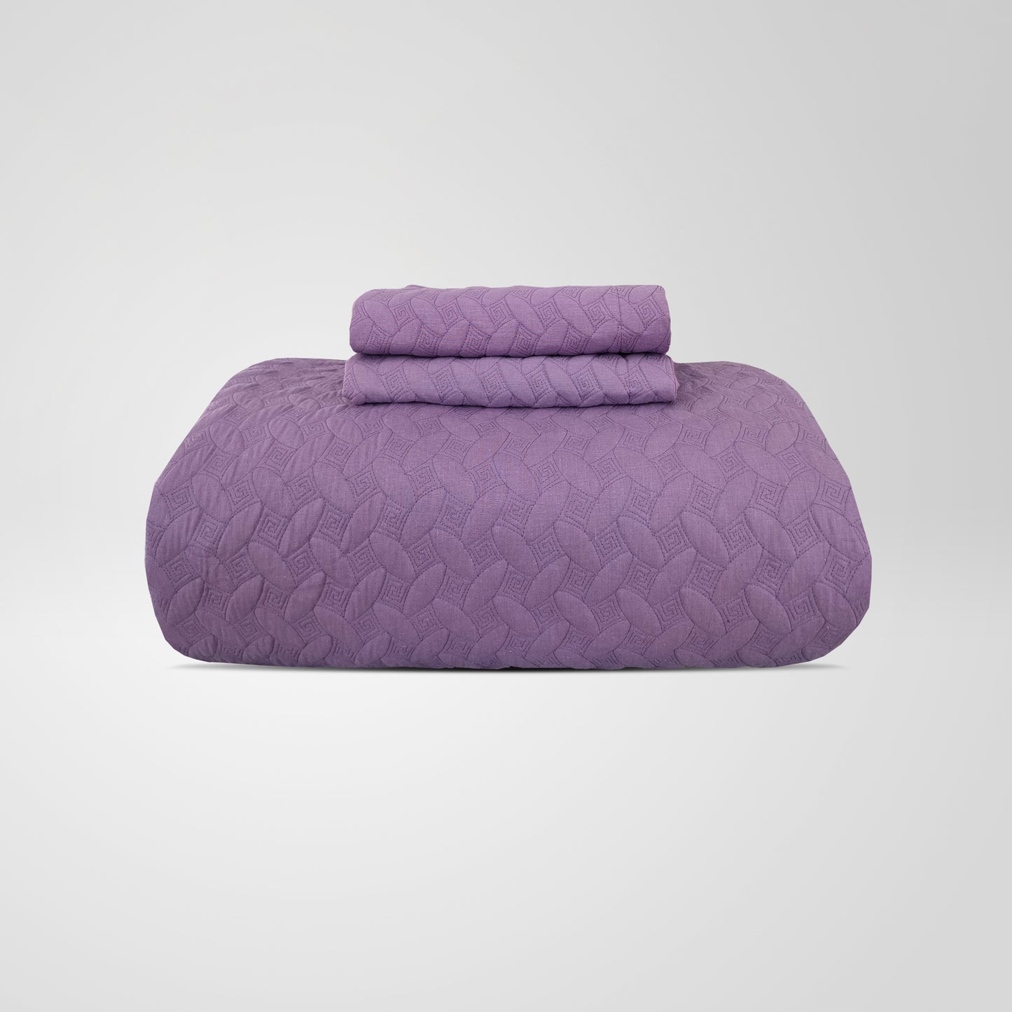 Embroiderd Plain 100% Cotton Coverlet