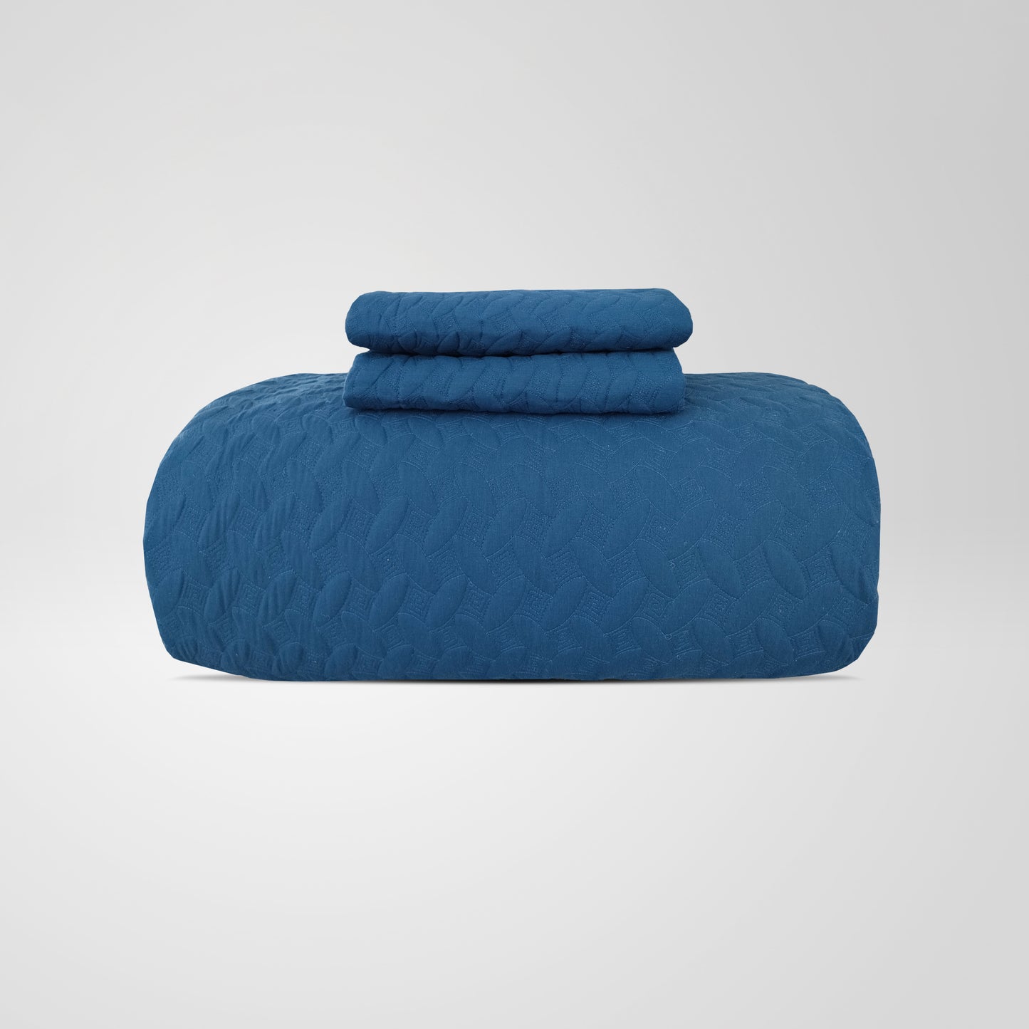 Embroiderd Plain 100% Cotton Coverlet