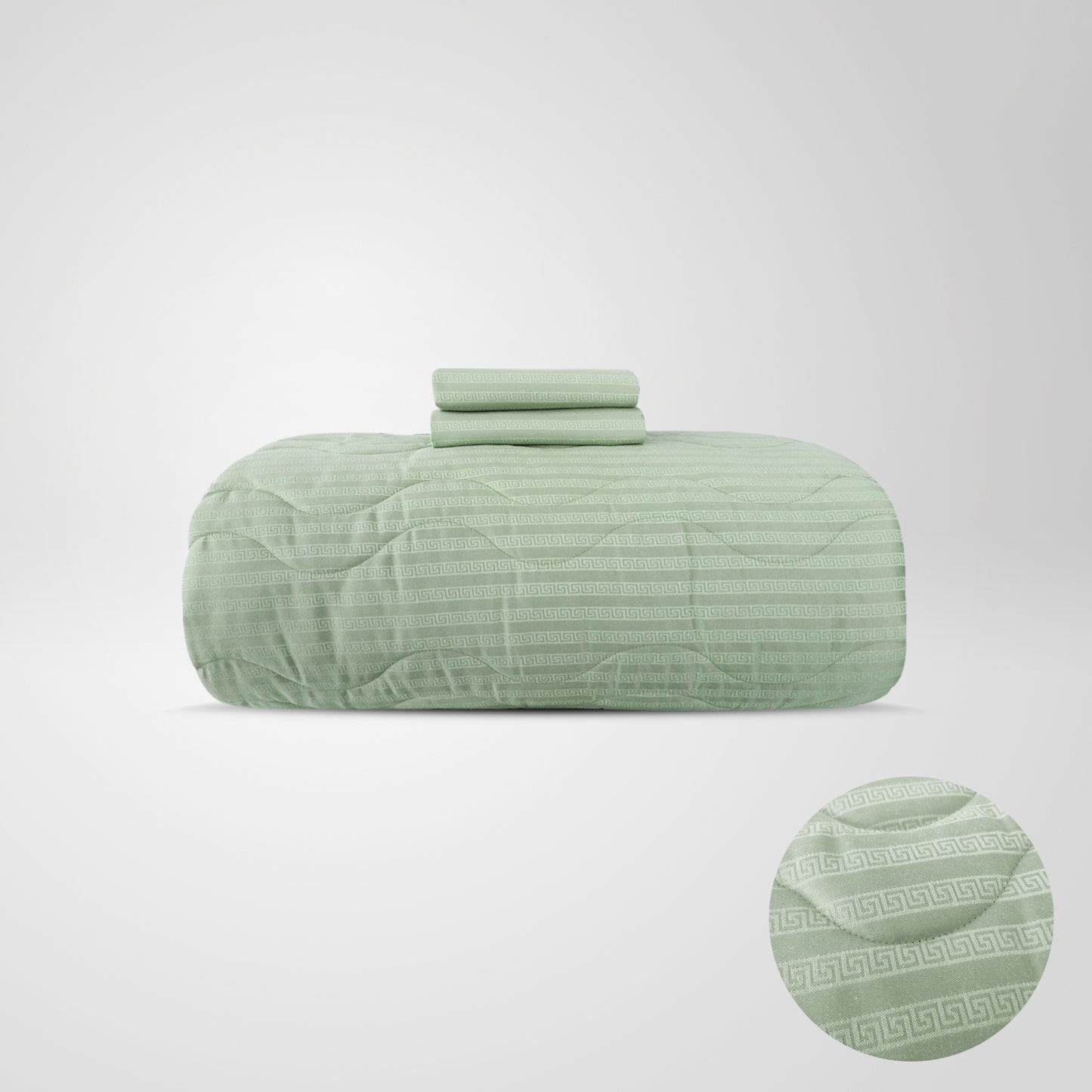 Jacquard Stripe coverlet