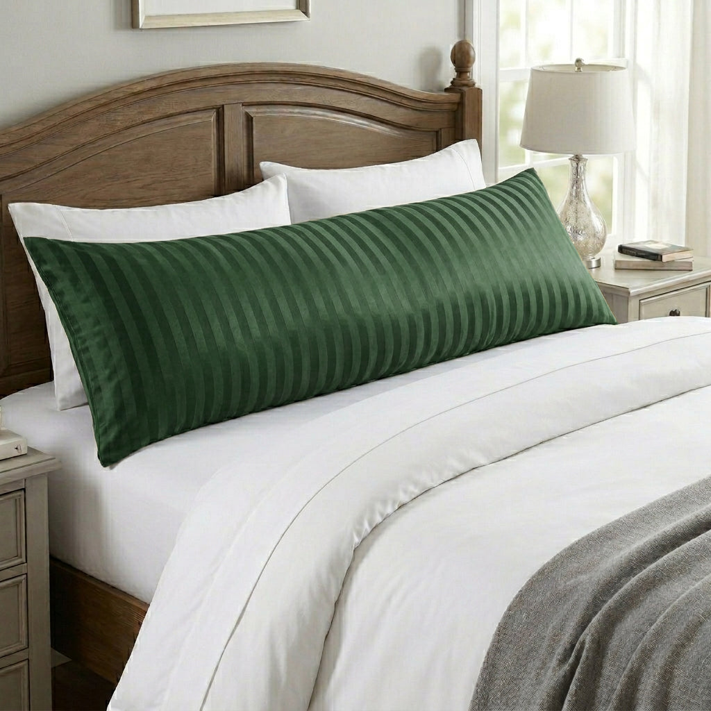 Wide Stripe Long Pillow Case
