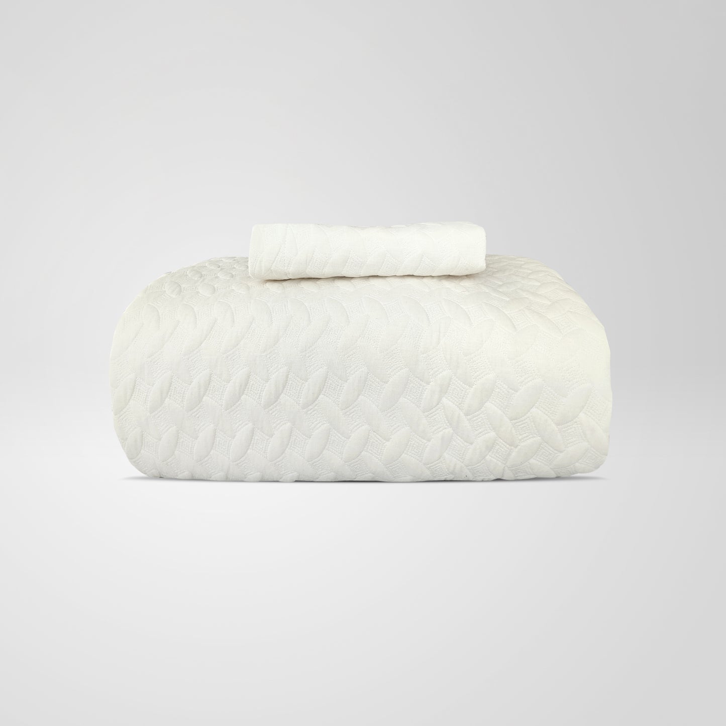 Embroiderd Plain 100% Cotton Coverlet