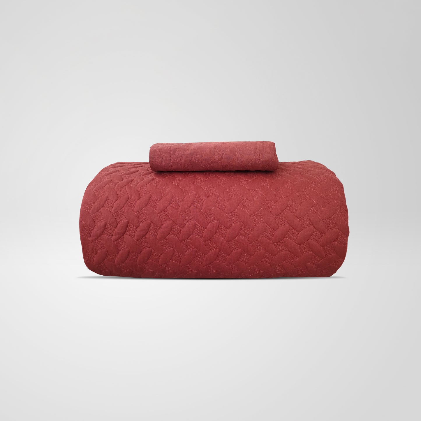 Embroiderd Plain 100% Cotton Coverlet