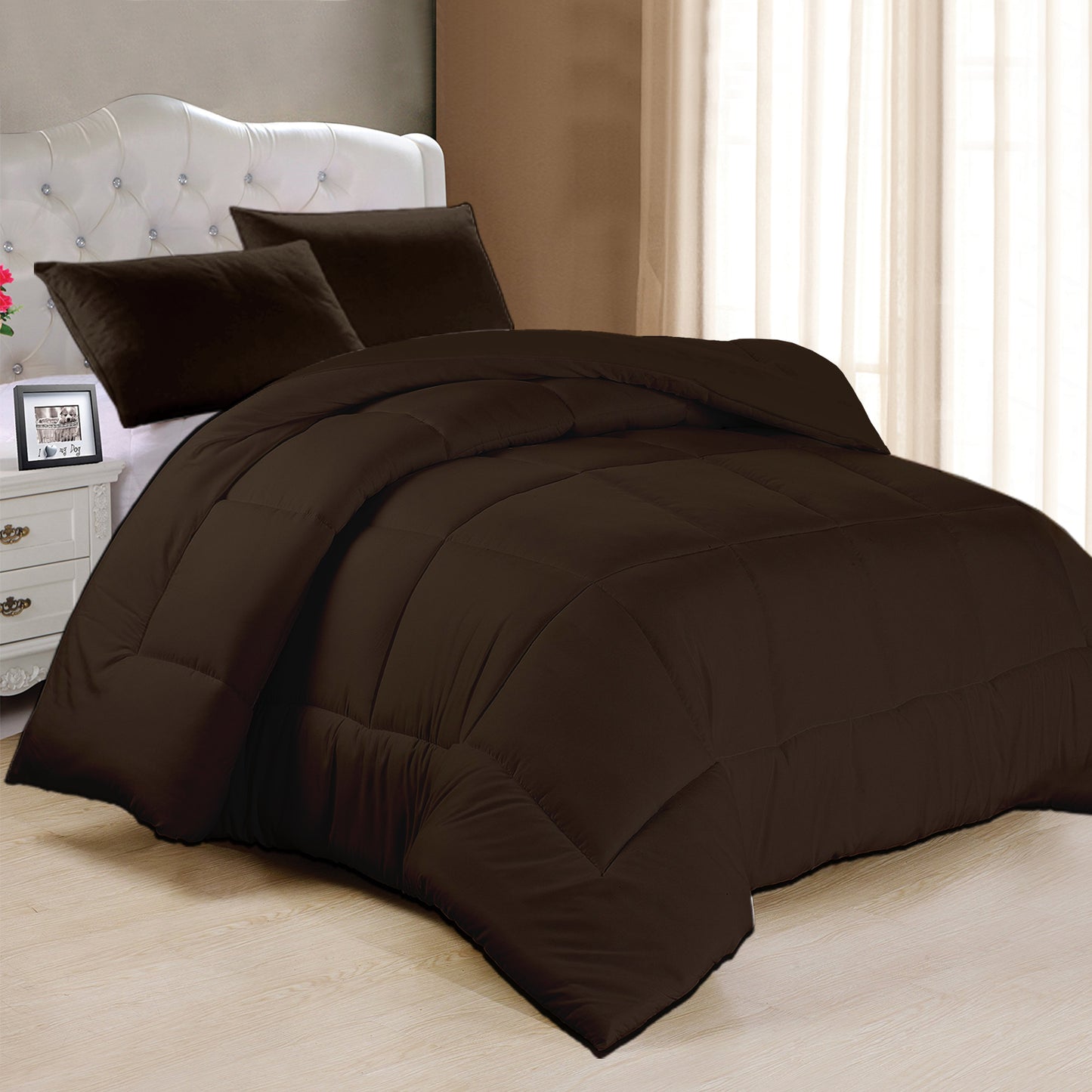 Plain 100% Cotton Duvet Cover Set offer