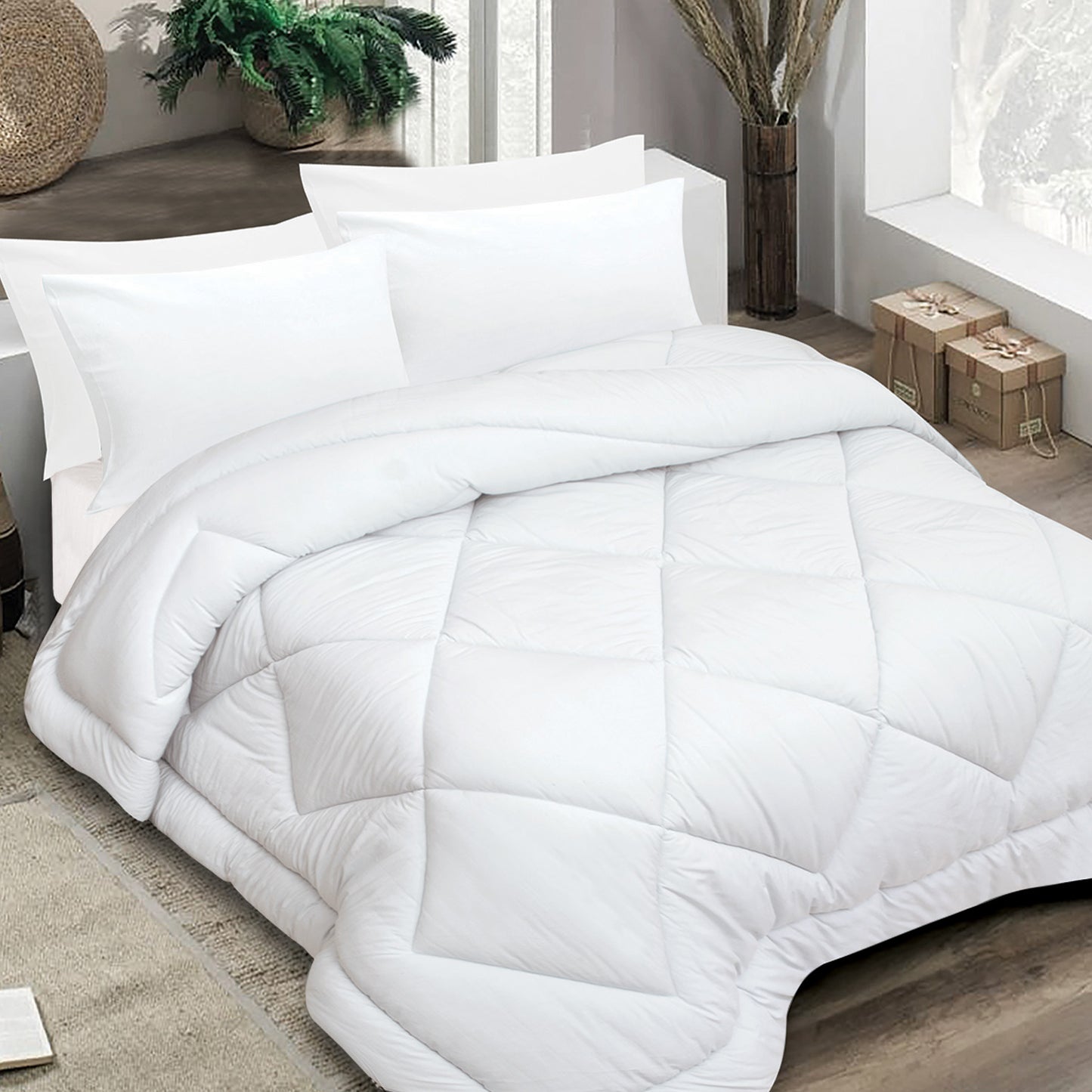 Plain Poly Cotton Duvet Cover