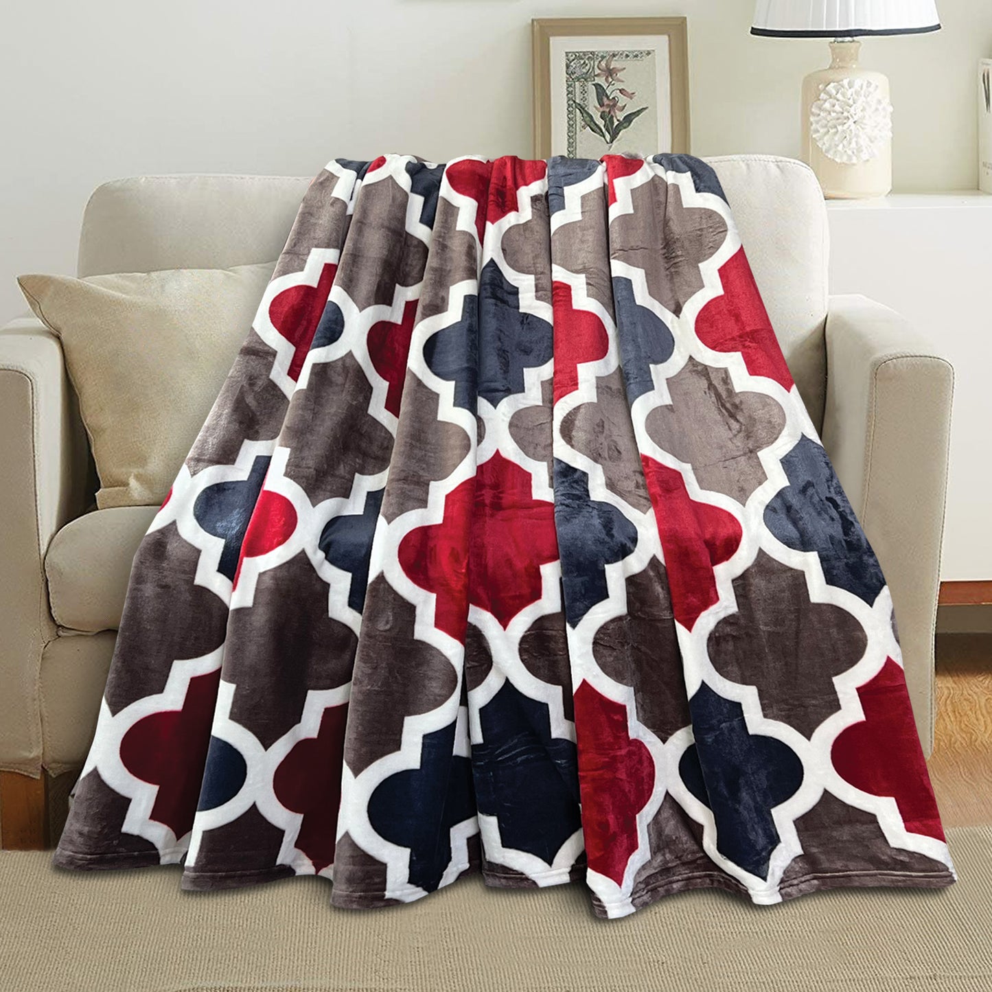 Velour Blanket Throw