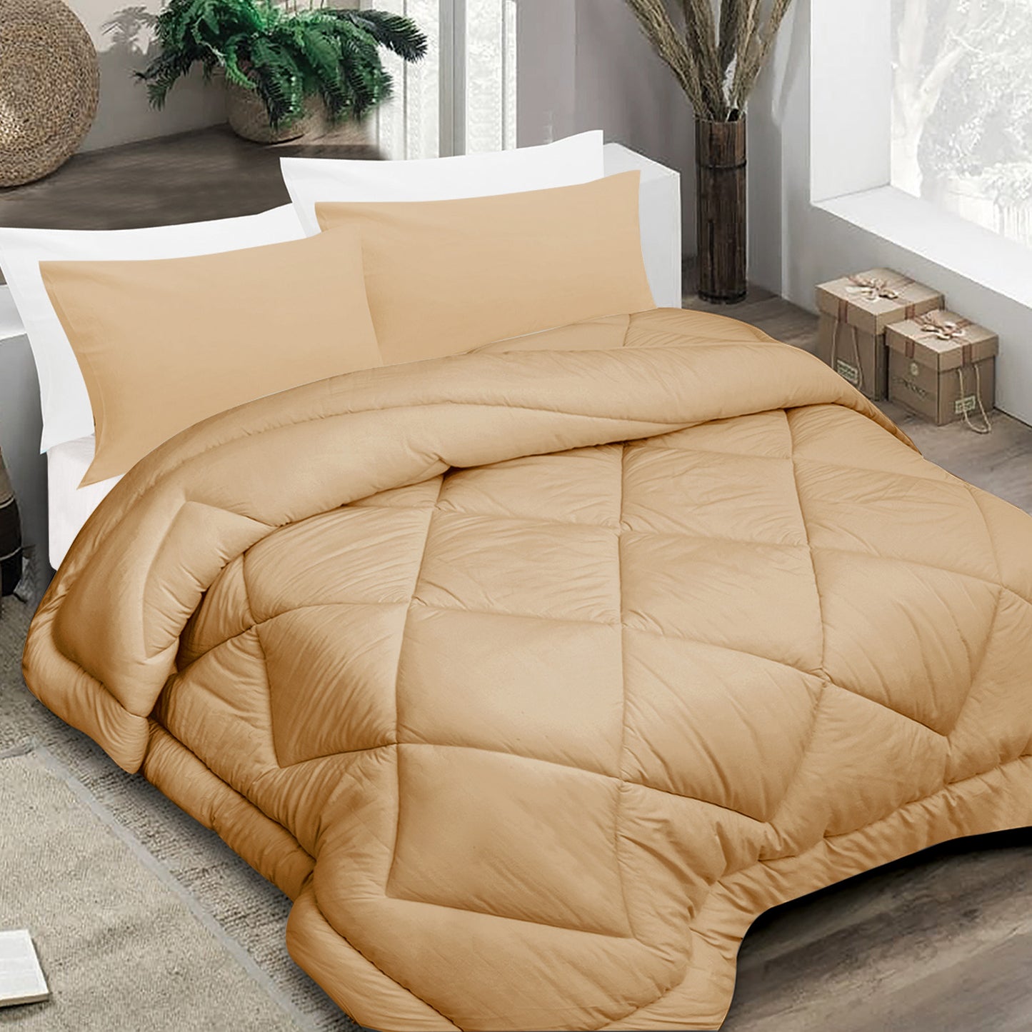 Plain Poly Cotton Duvet Cover