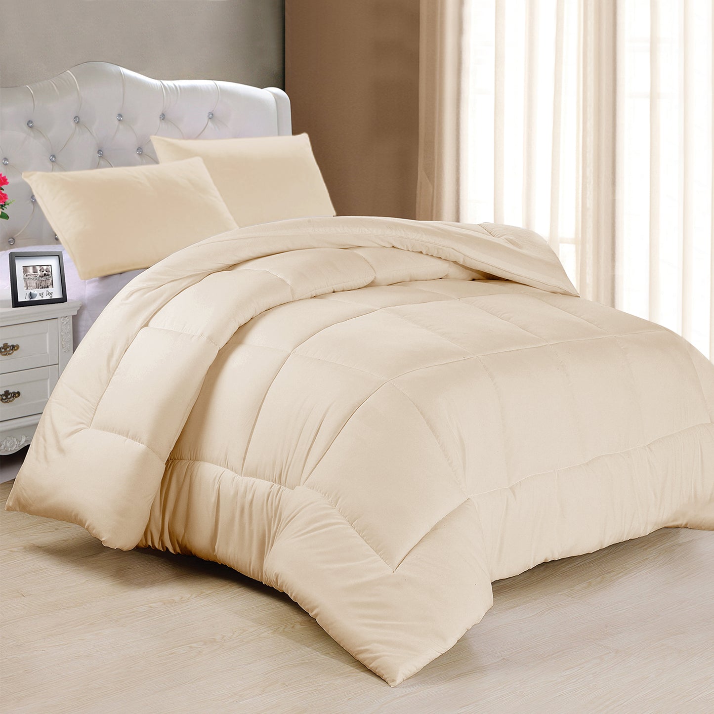 Plain 100% Cotton Duvet Cover Set