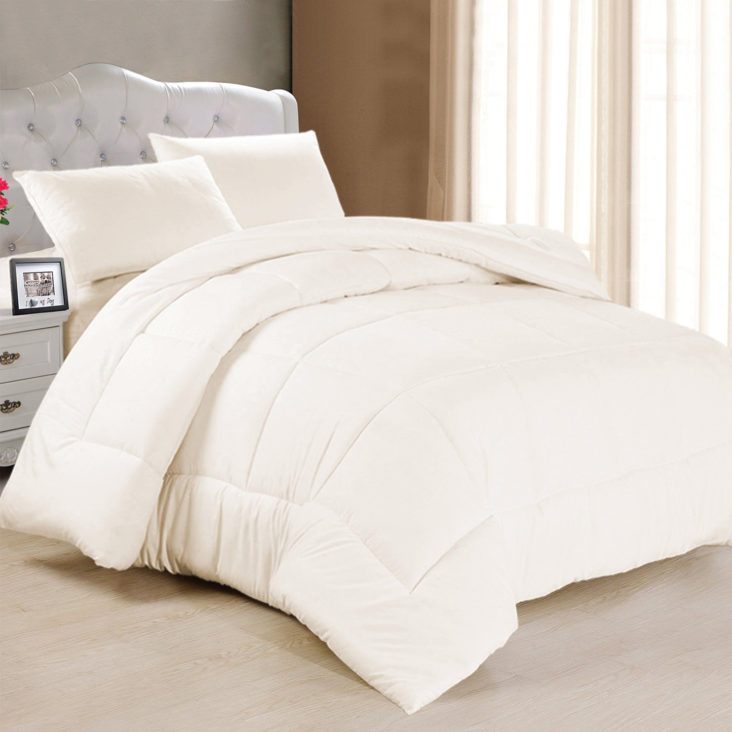 Plain 100% Cotton Duvet Cover Set