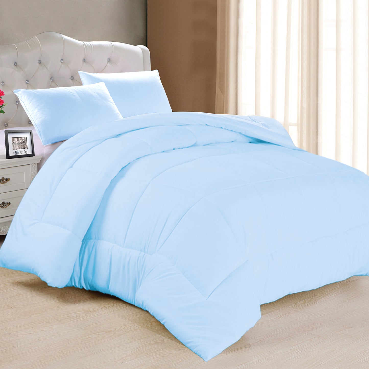 Plain 100% Cotton Duvet Cover Set