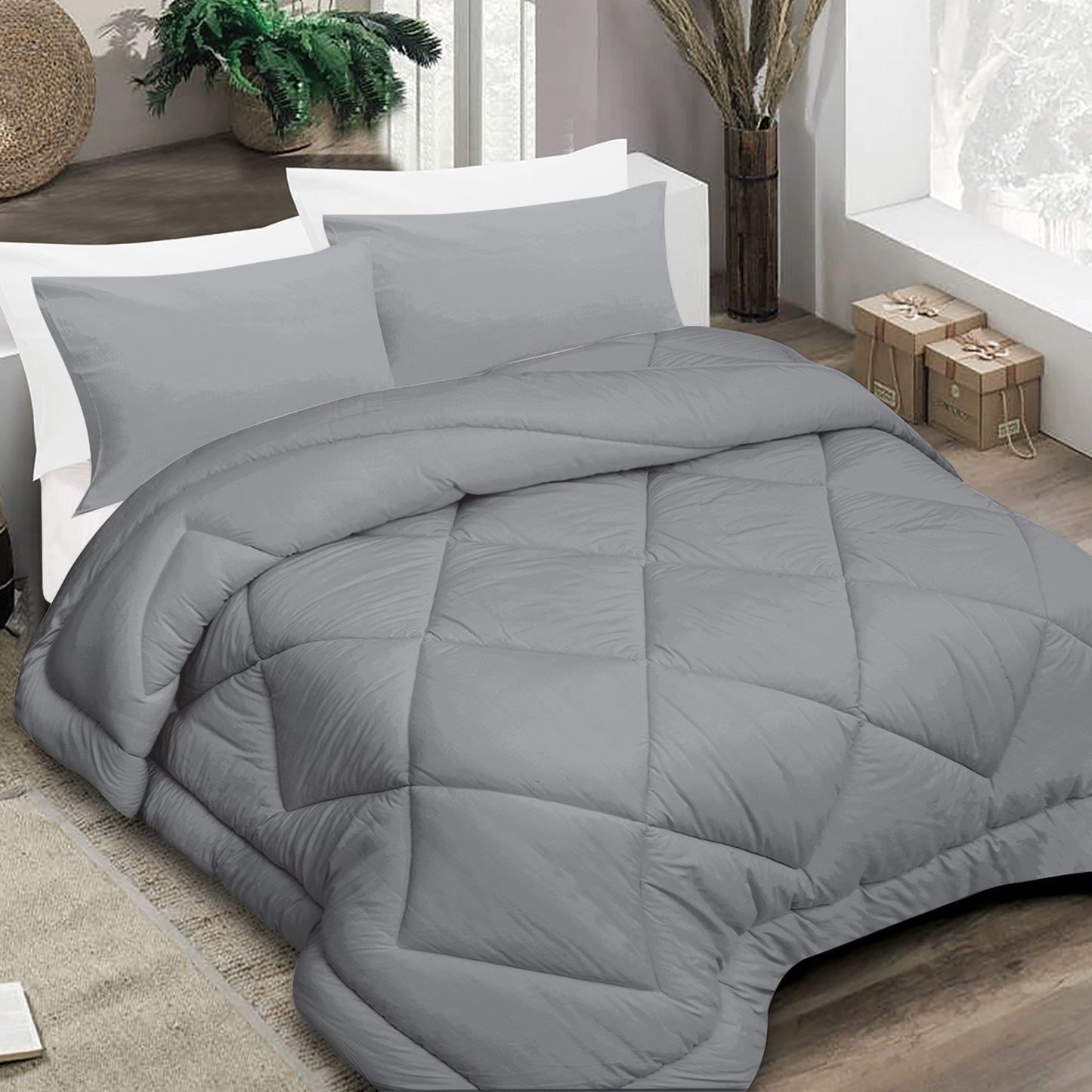 Plain Poly Cotton Duvet Cover