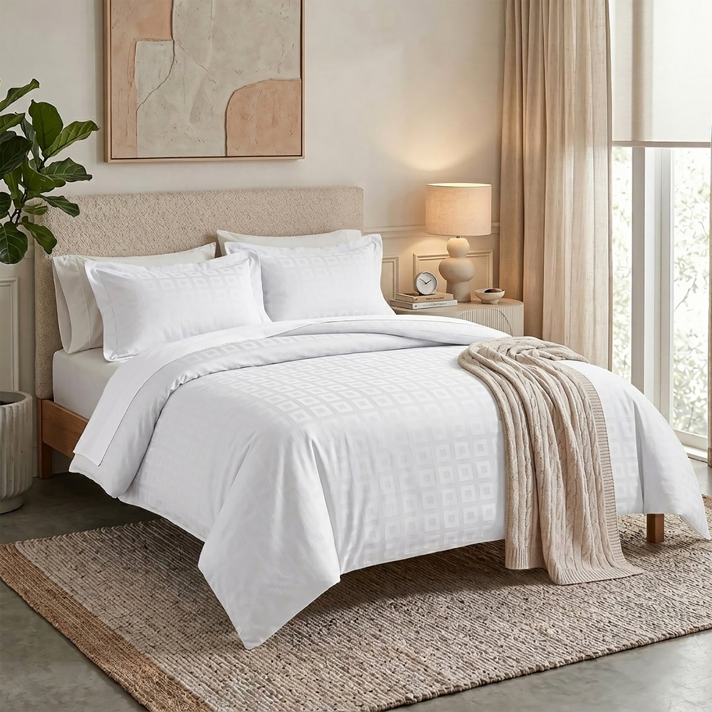 New cotton satin duvet cover