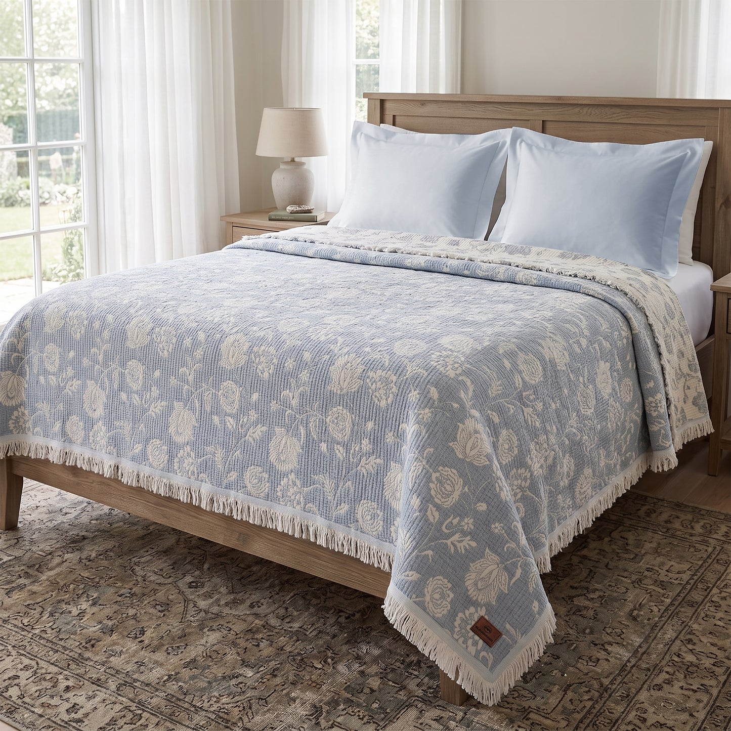 Fluffy jacqurd Coverlet