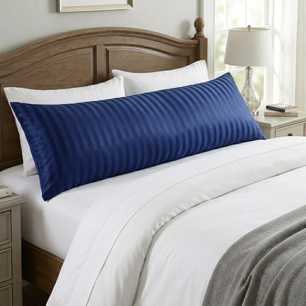 Wide Stripe Long Pillow Case