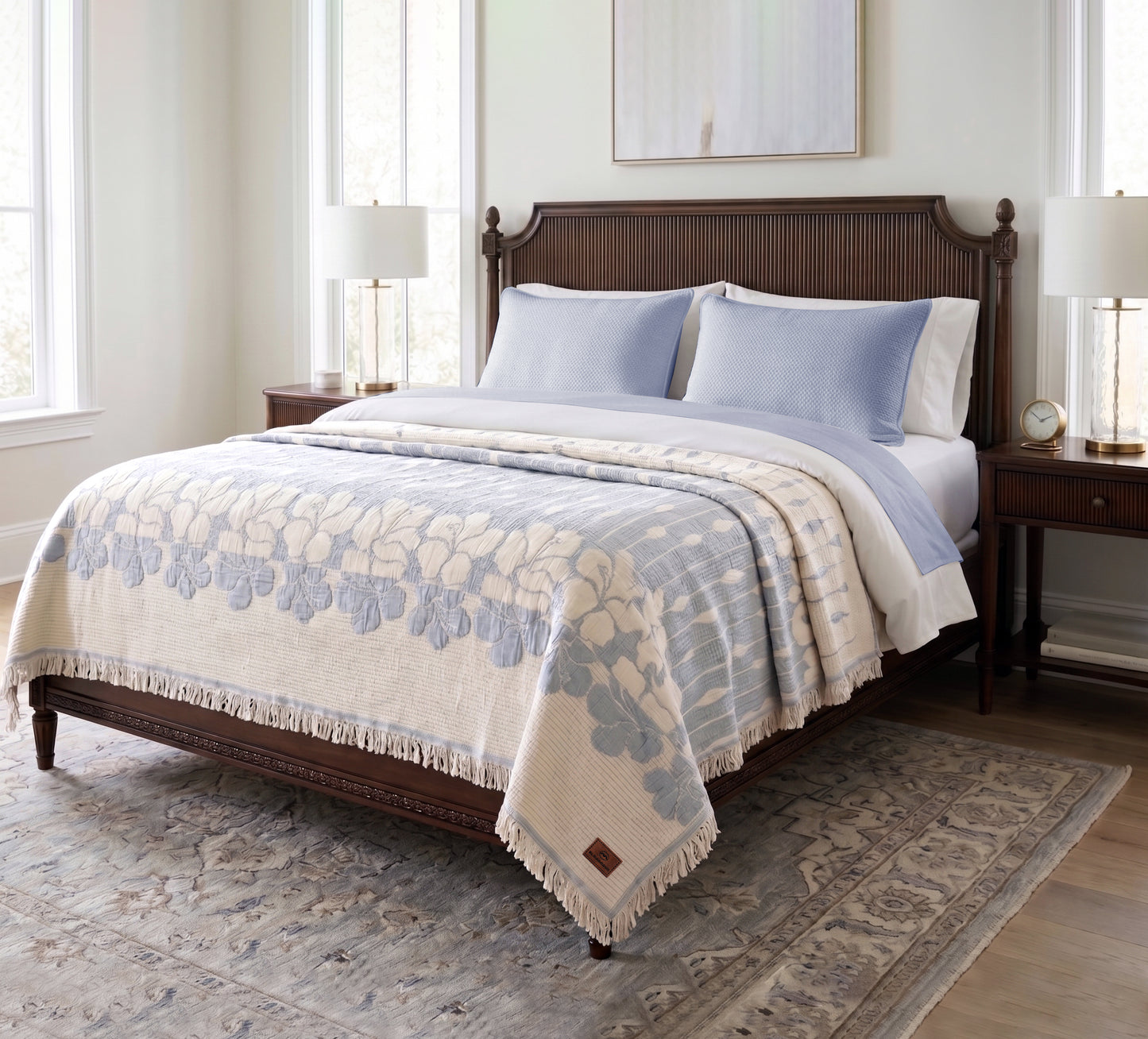 Fluffy jacqurd Coverlet