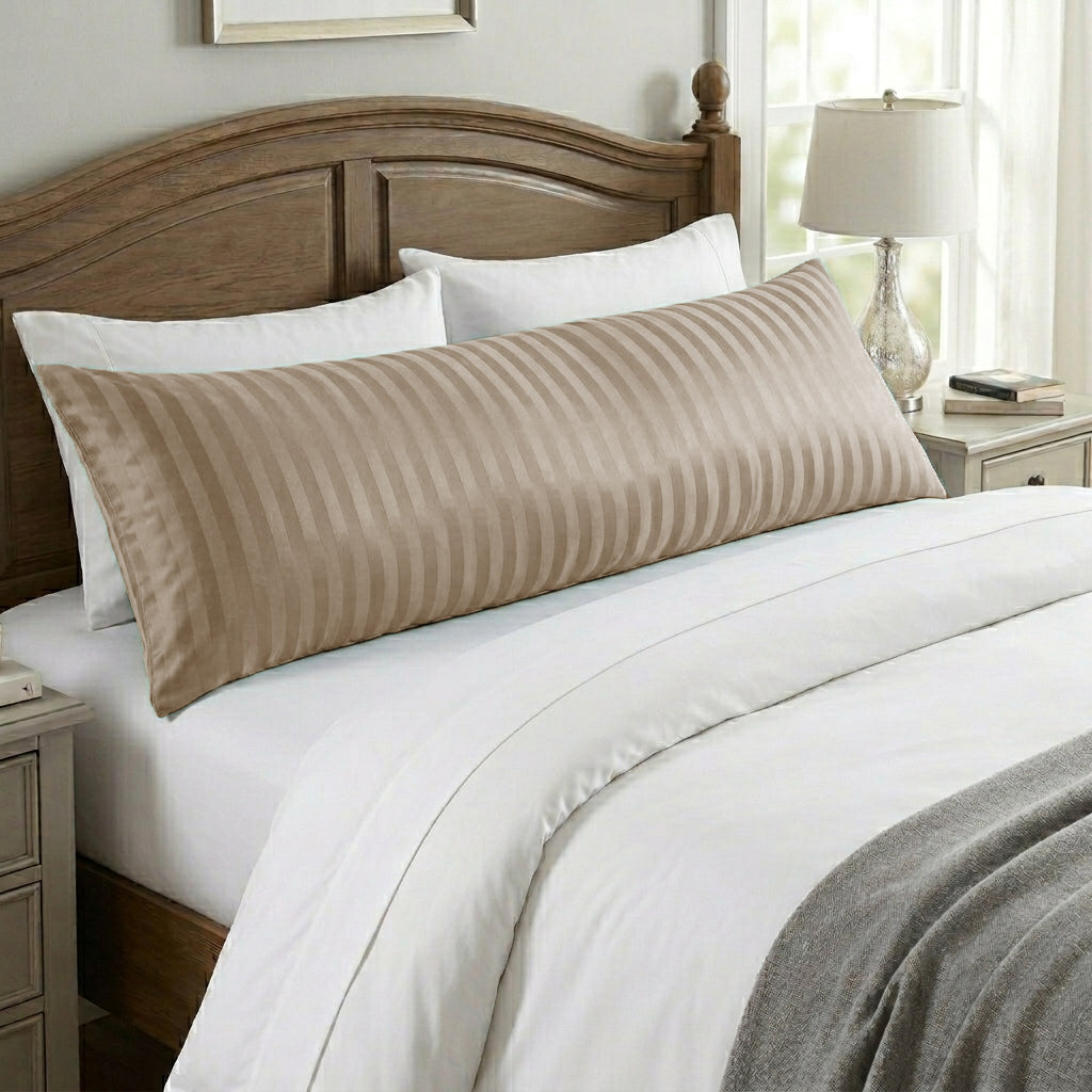 Wide Stripe Long Pillow Case