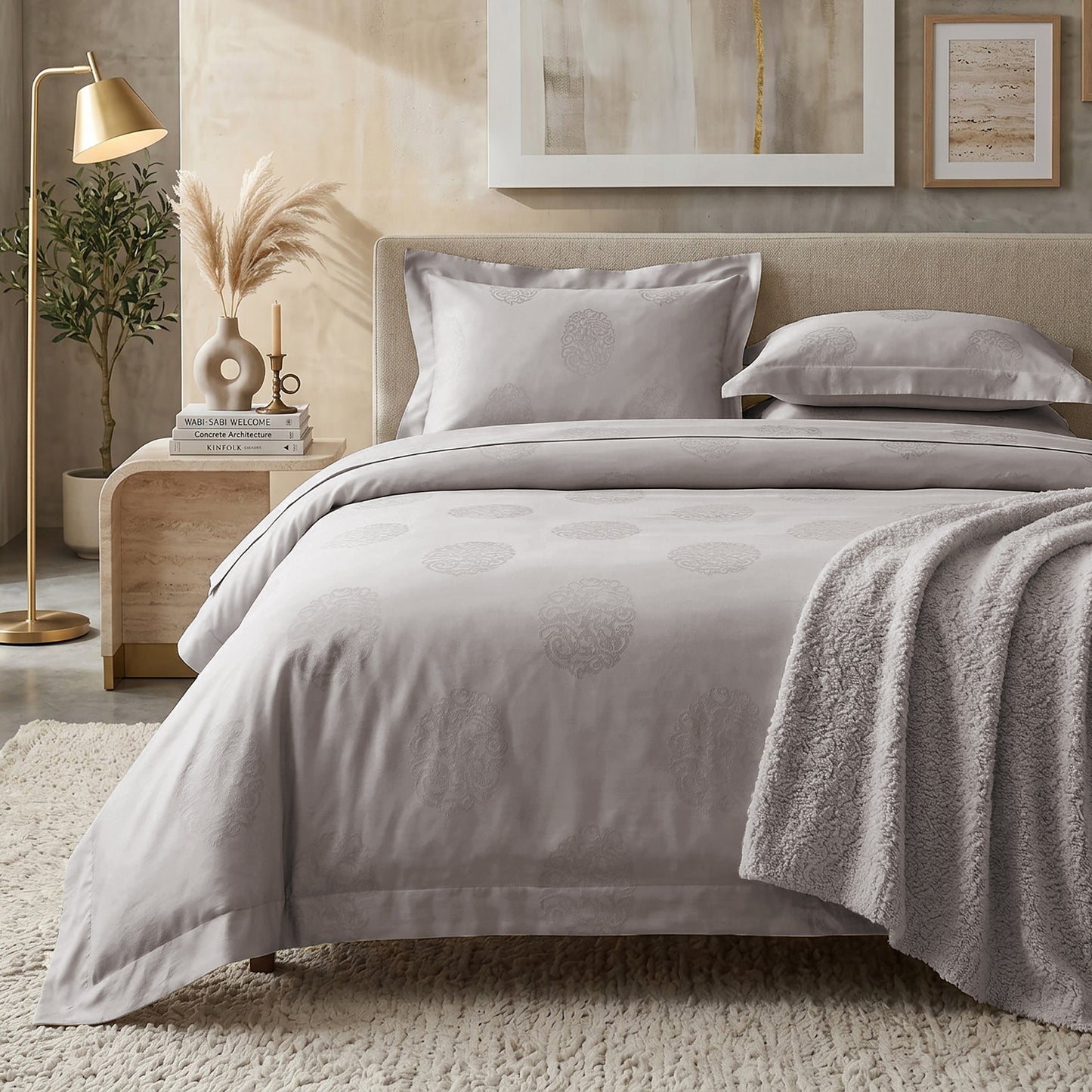 New cotton satin duvet cover set
