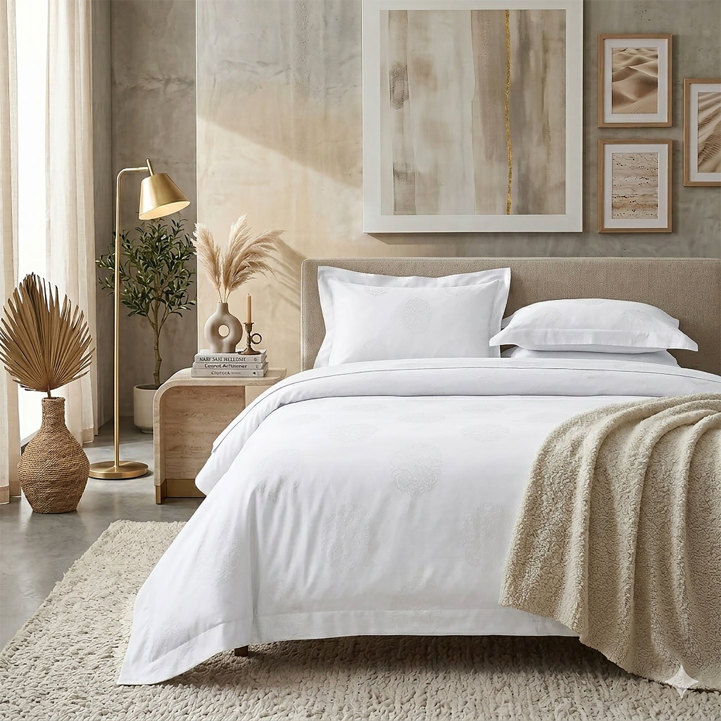 New cotton satin duvet cover