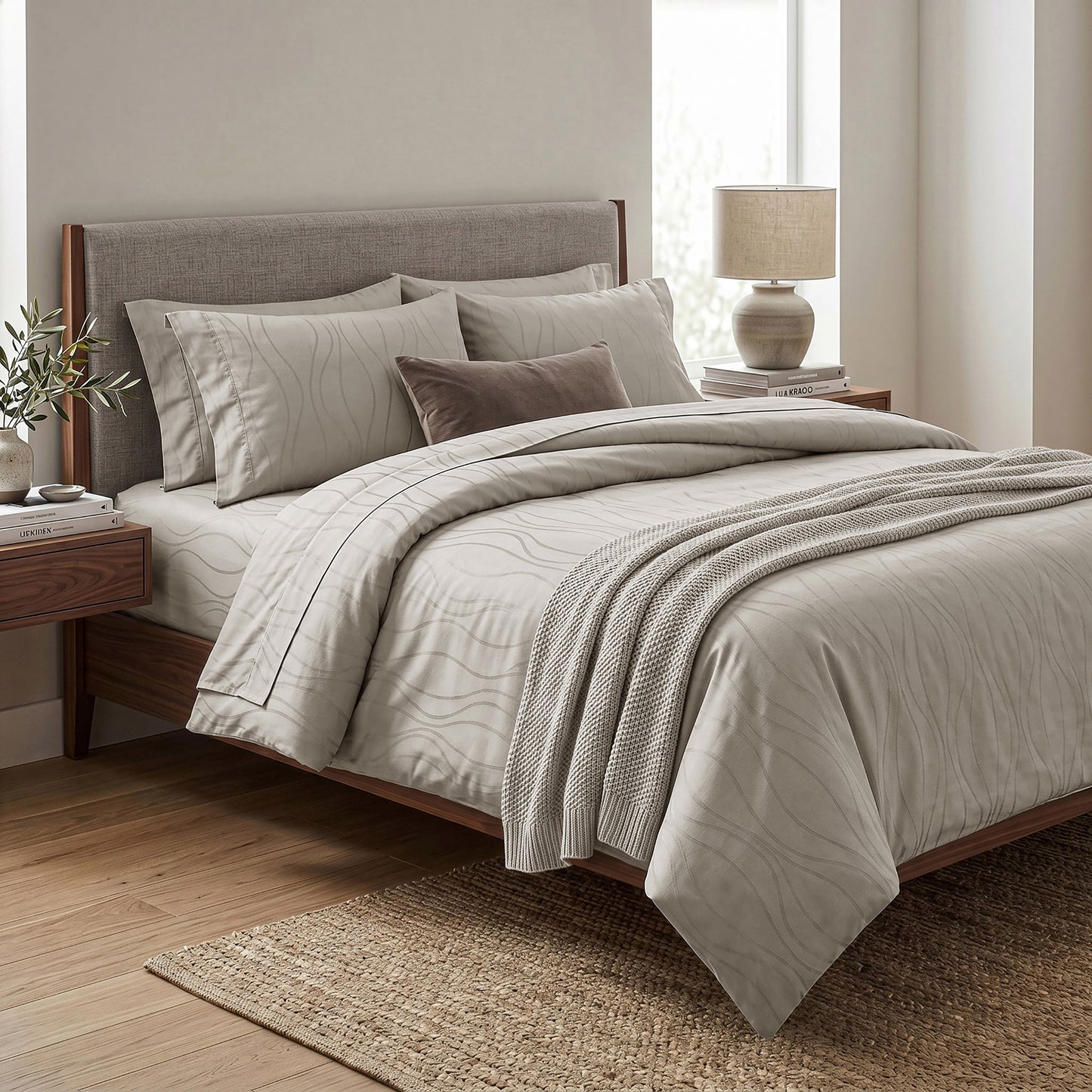 New cotton satin duvet cover