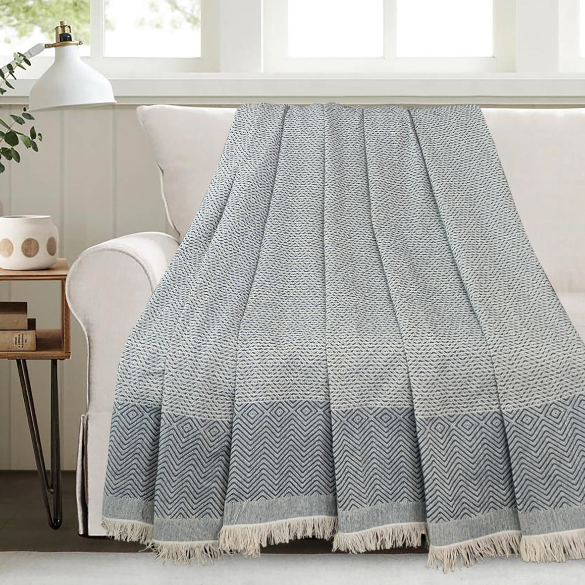 Jacquard Light Coverlet