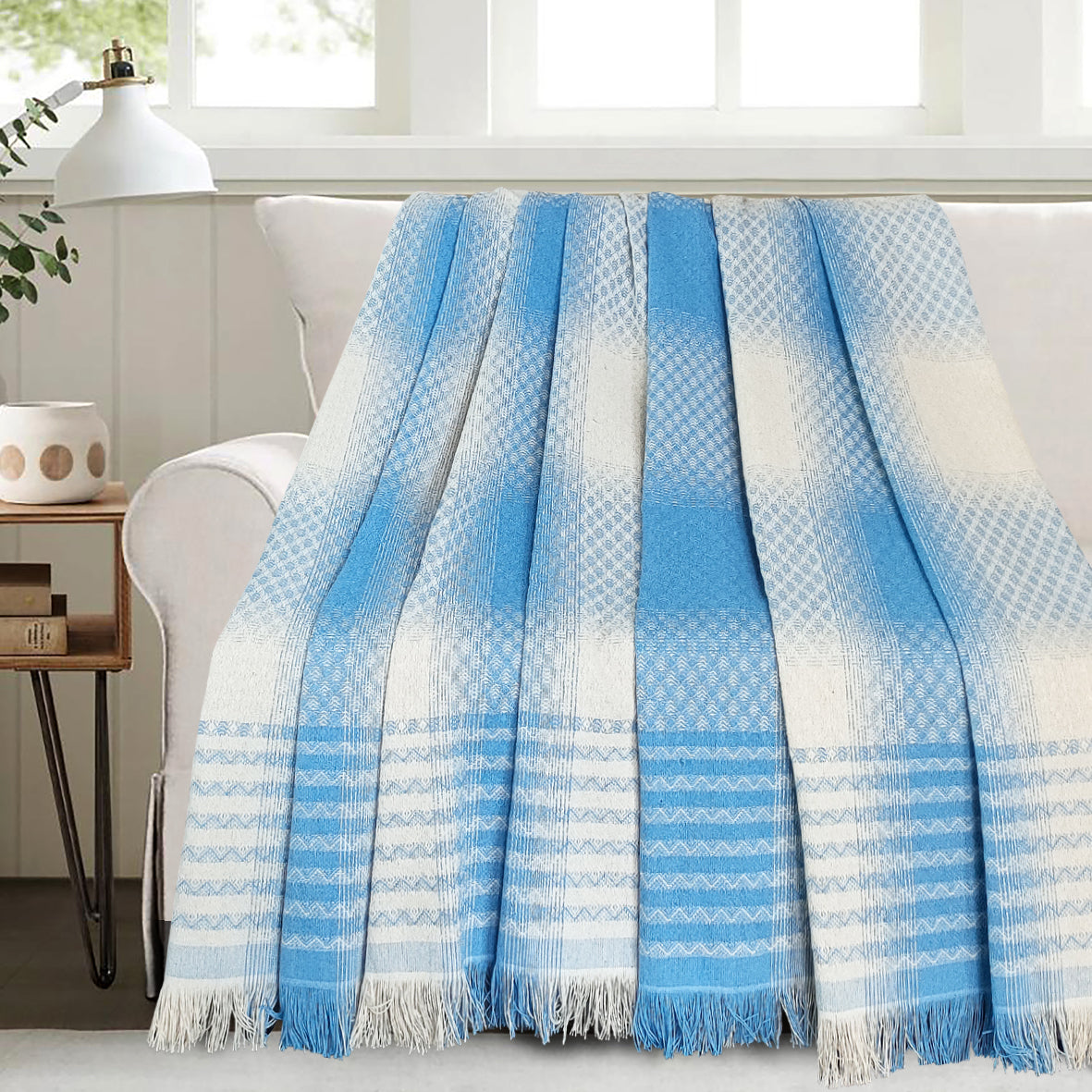 Jacquard Light Coverlet