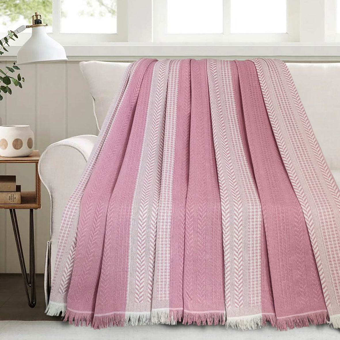 Jacquard Light Coverlet