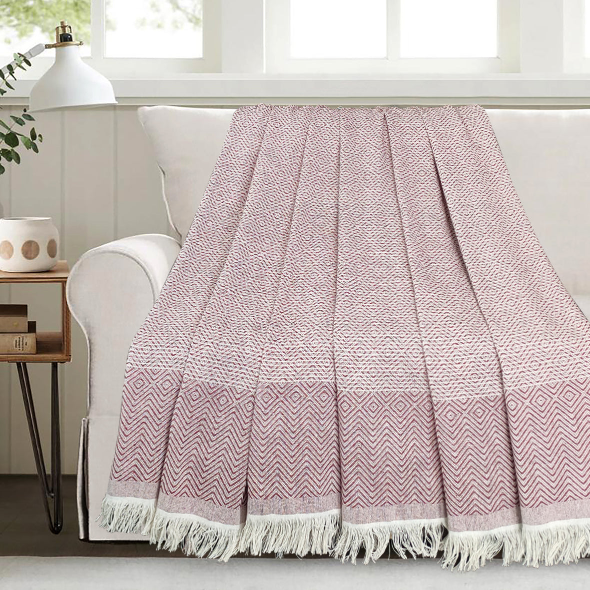 Jacquard Light Coverlet