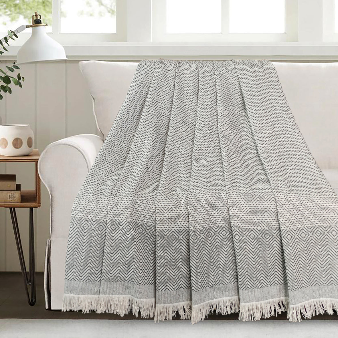 Jacquard Light Coverlet