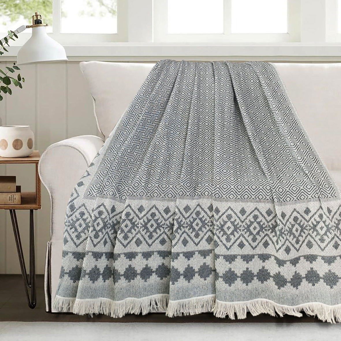 Jacquard Light Coverlet