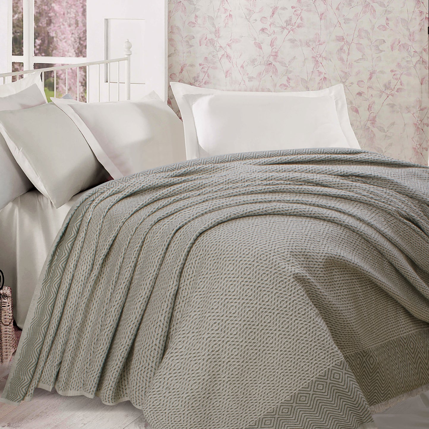 Jacquard Light Coverlet