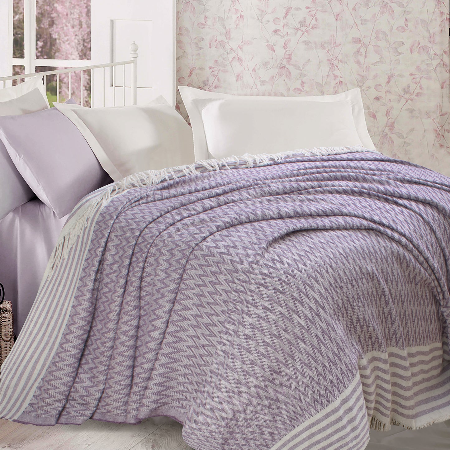 Jacquard Light Coverlet