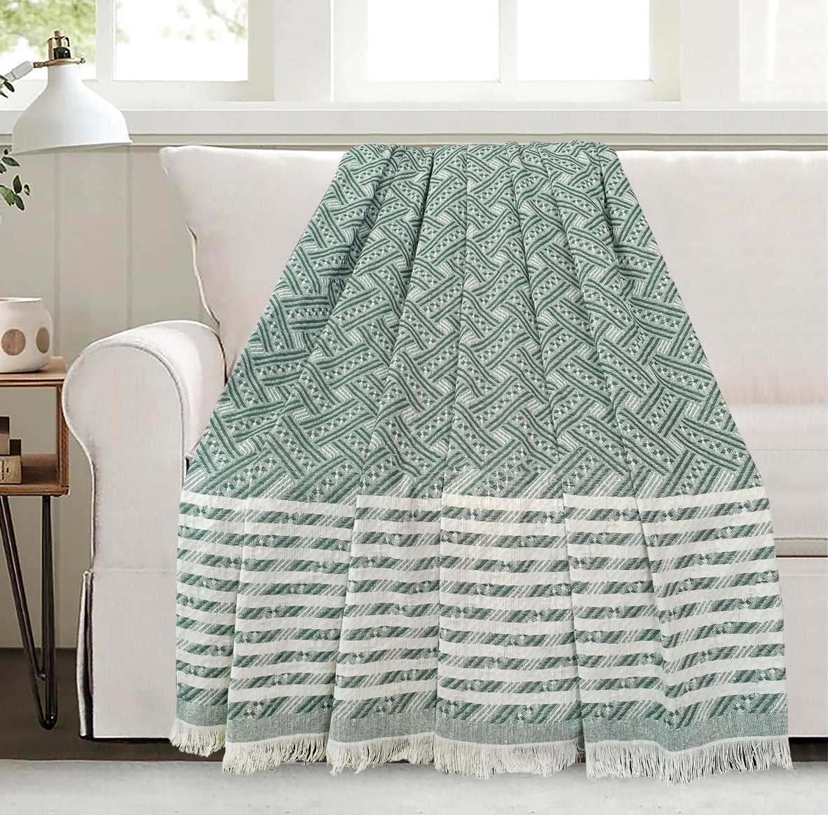 Jacquard Light Coverlet