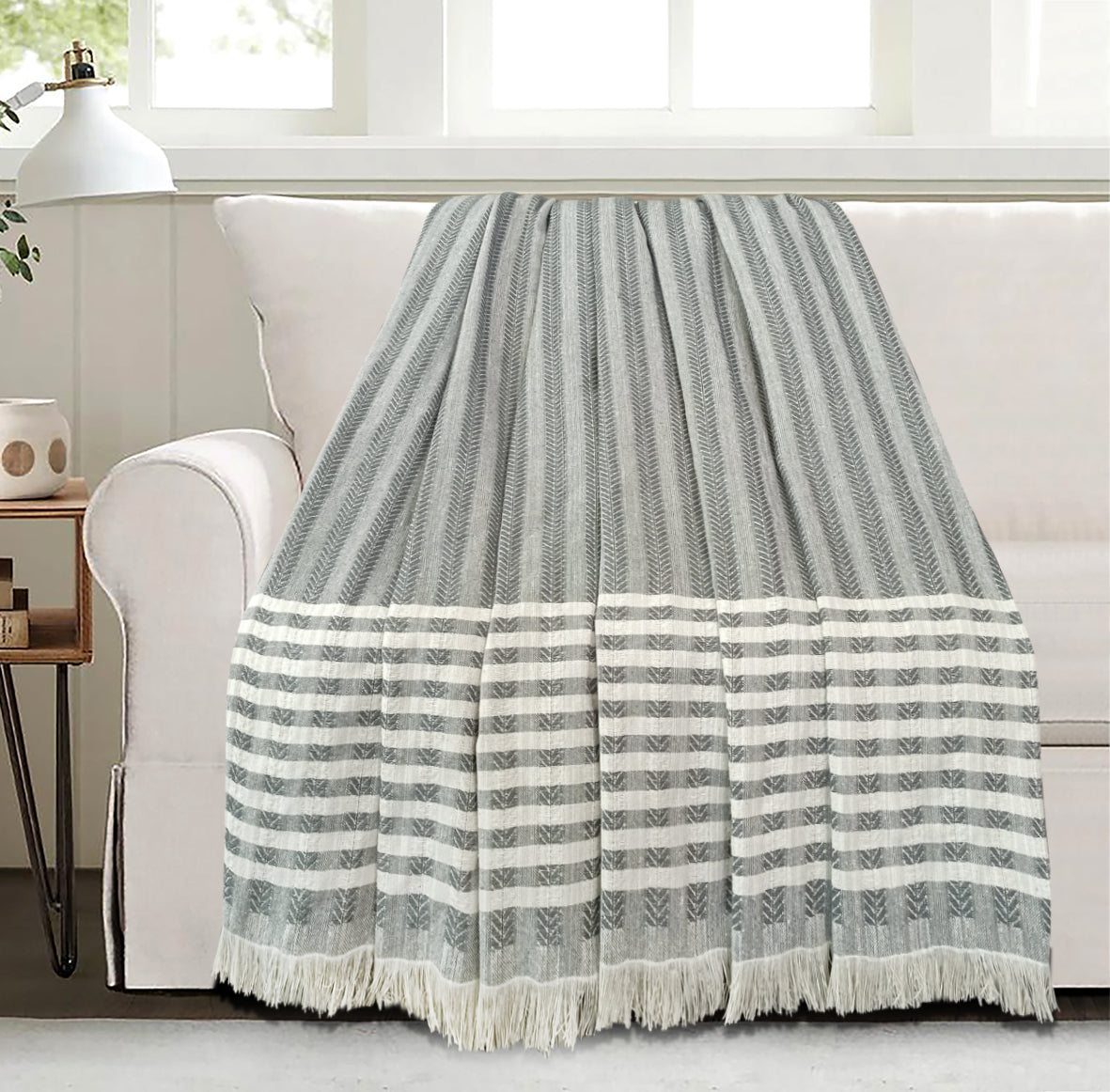 Jacquard Light Coverlet