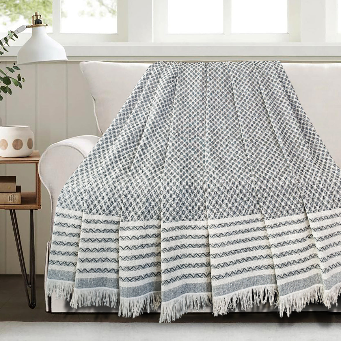 Jacquard Light Coverlet