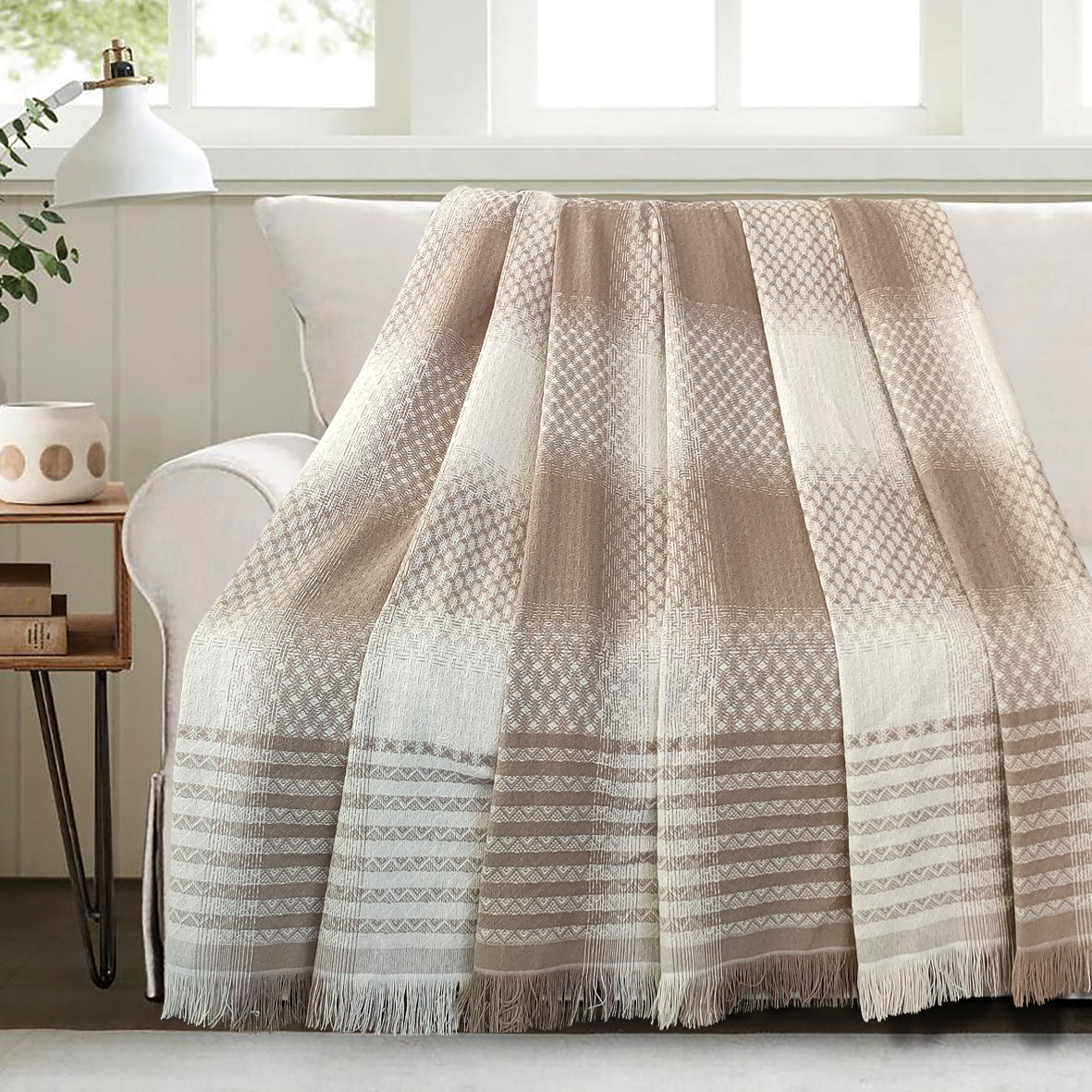 Jacquard Light Coverlet