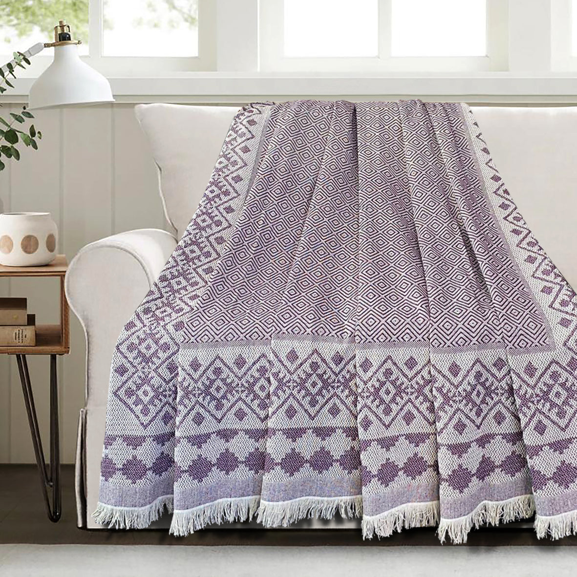 Jacquard Light Coverlet