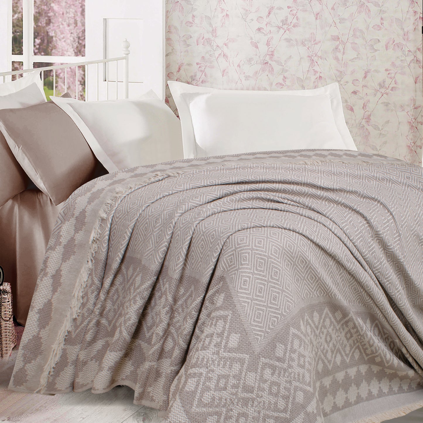 Jacquard Light Coverlet