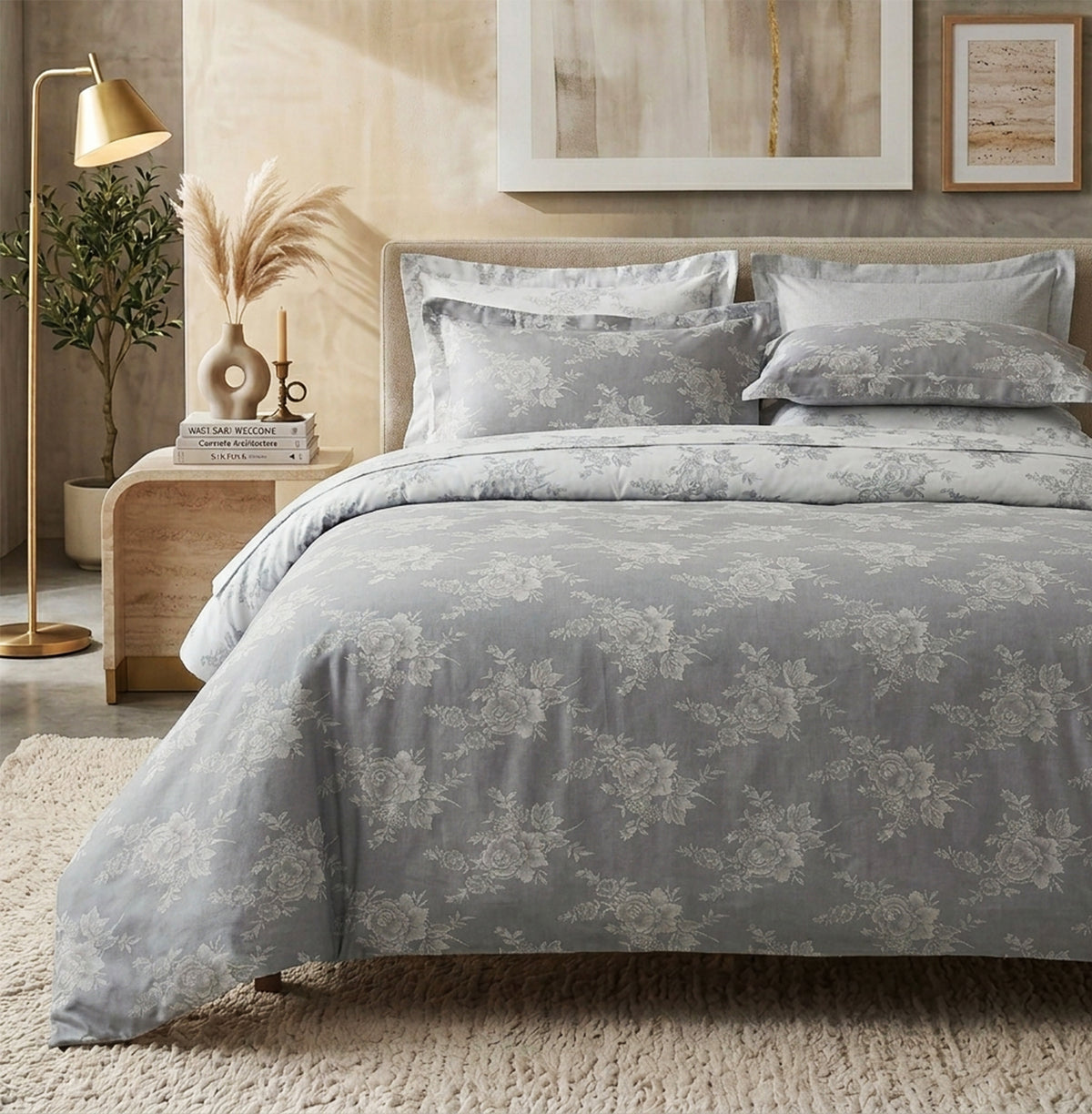 New cotton satin duvet cover set